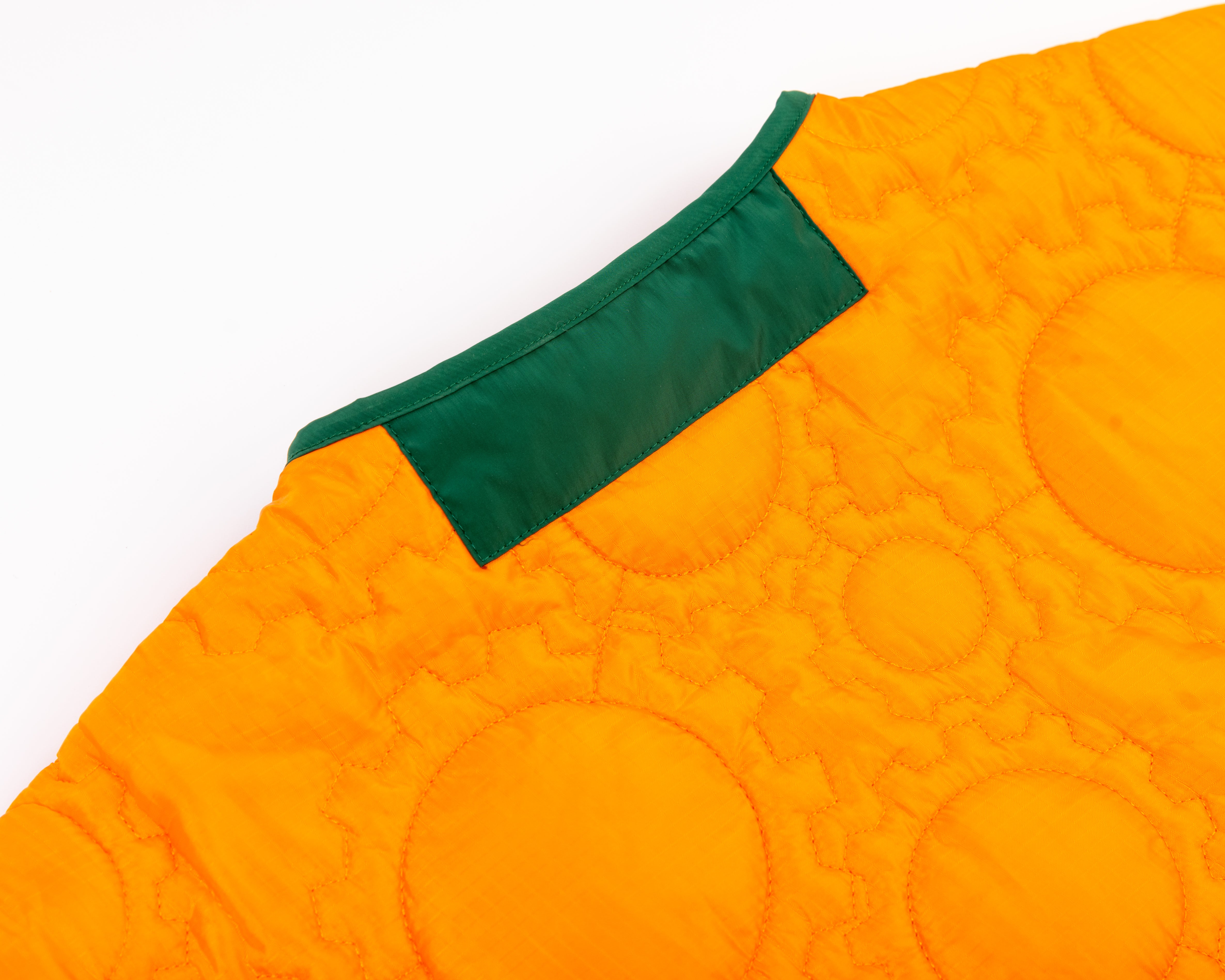 Custom Gear Shaped Quilted Jacket (ORANGE)