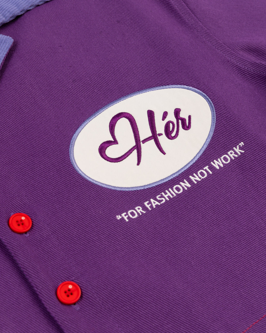 Reimagined PURPLE HAZE "Hér" WORKSHIRT ( CROPPED )