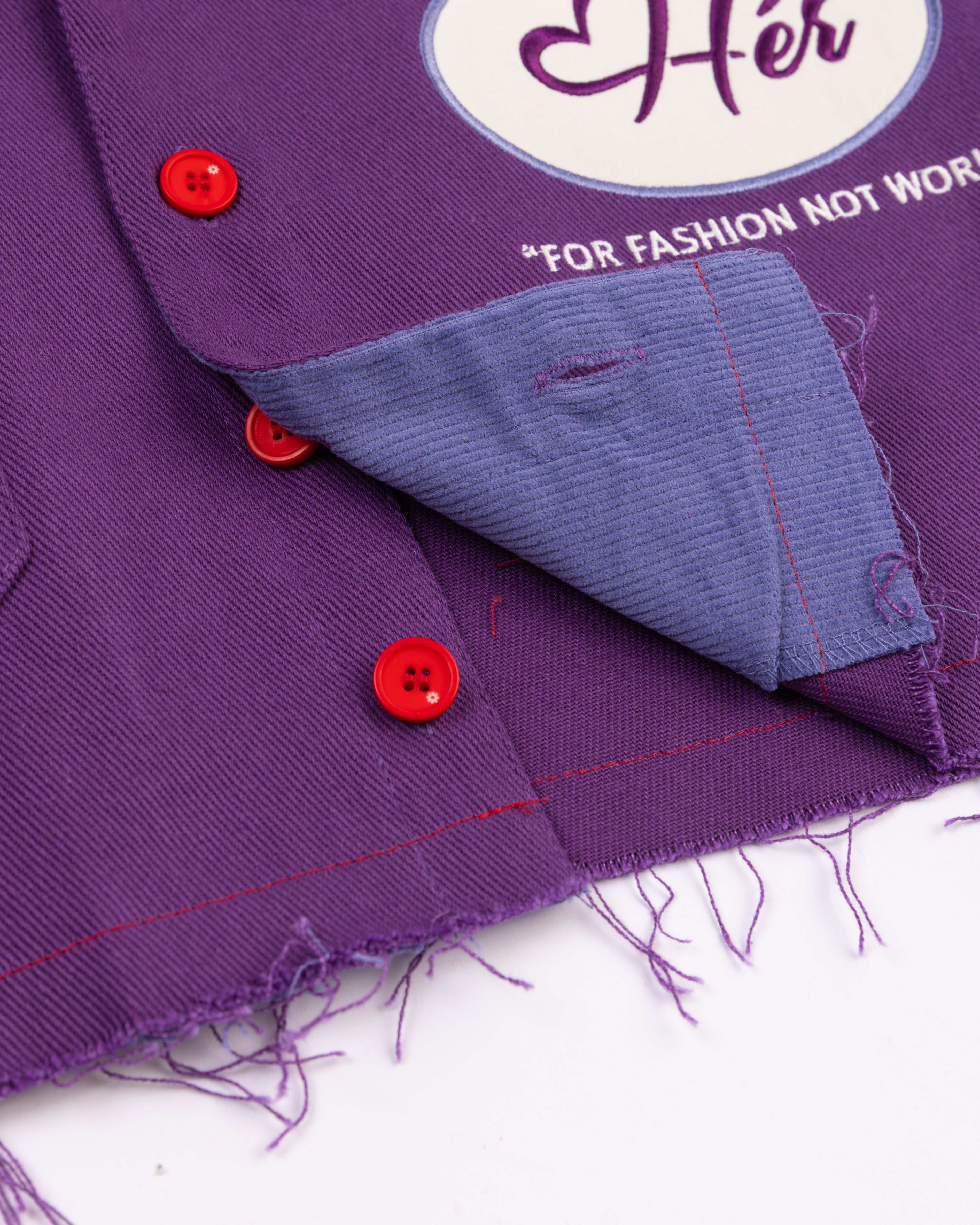 Reimagined PURPLE HAZE "Hér" WORKSHIRT ( CROPPED )