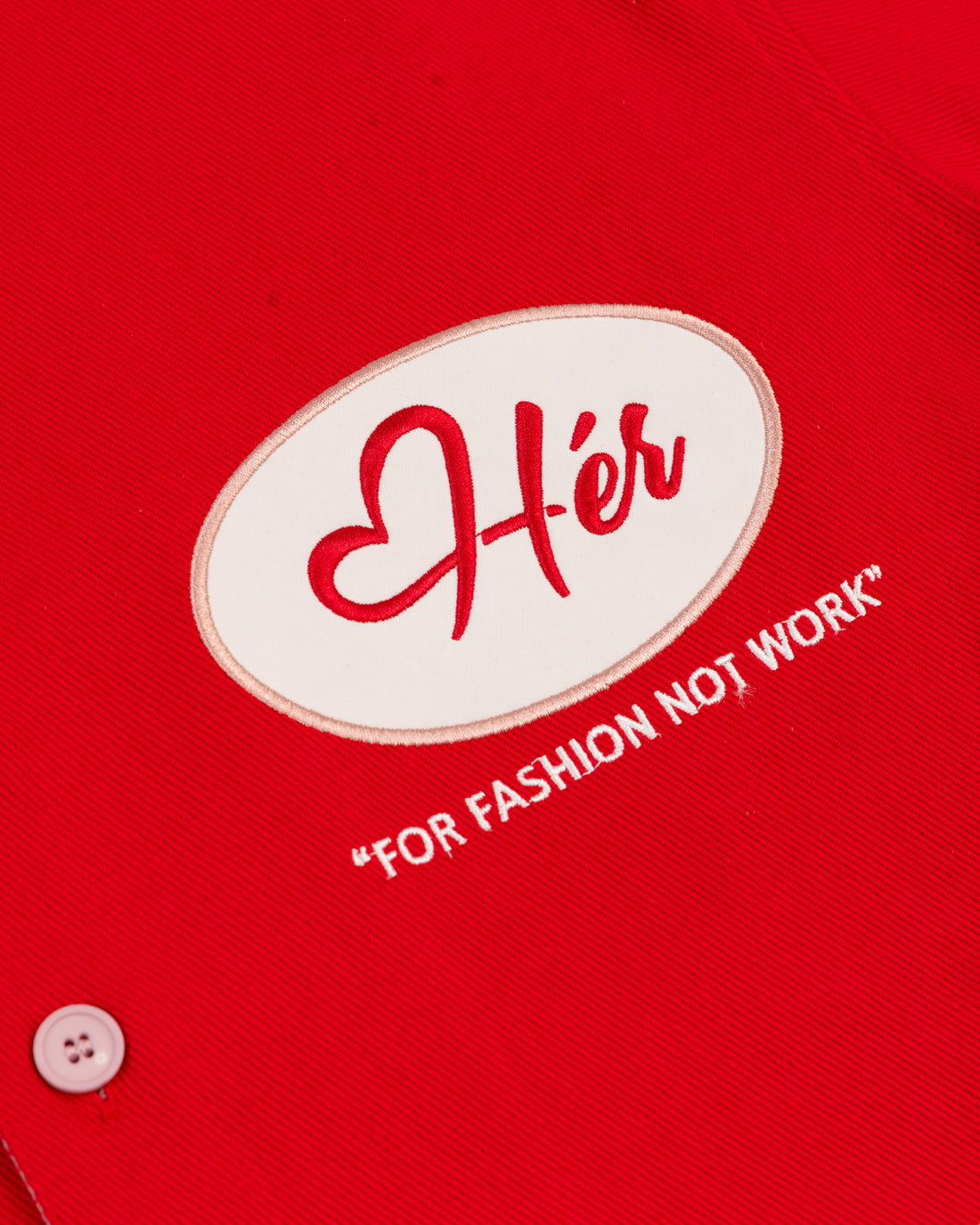 Reimagined CHERRY BLOSSOM "Hér" WORKSHIRT ( CROPPED )
