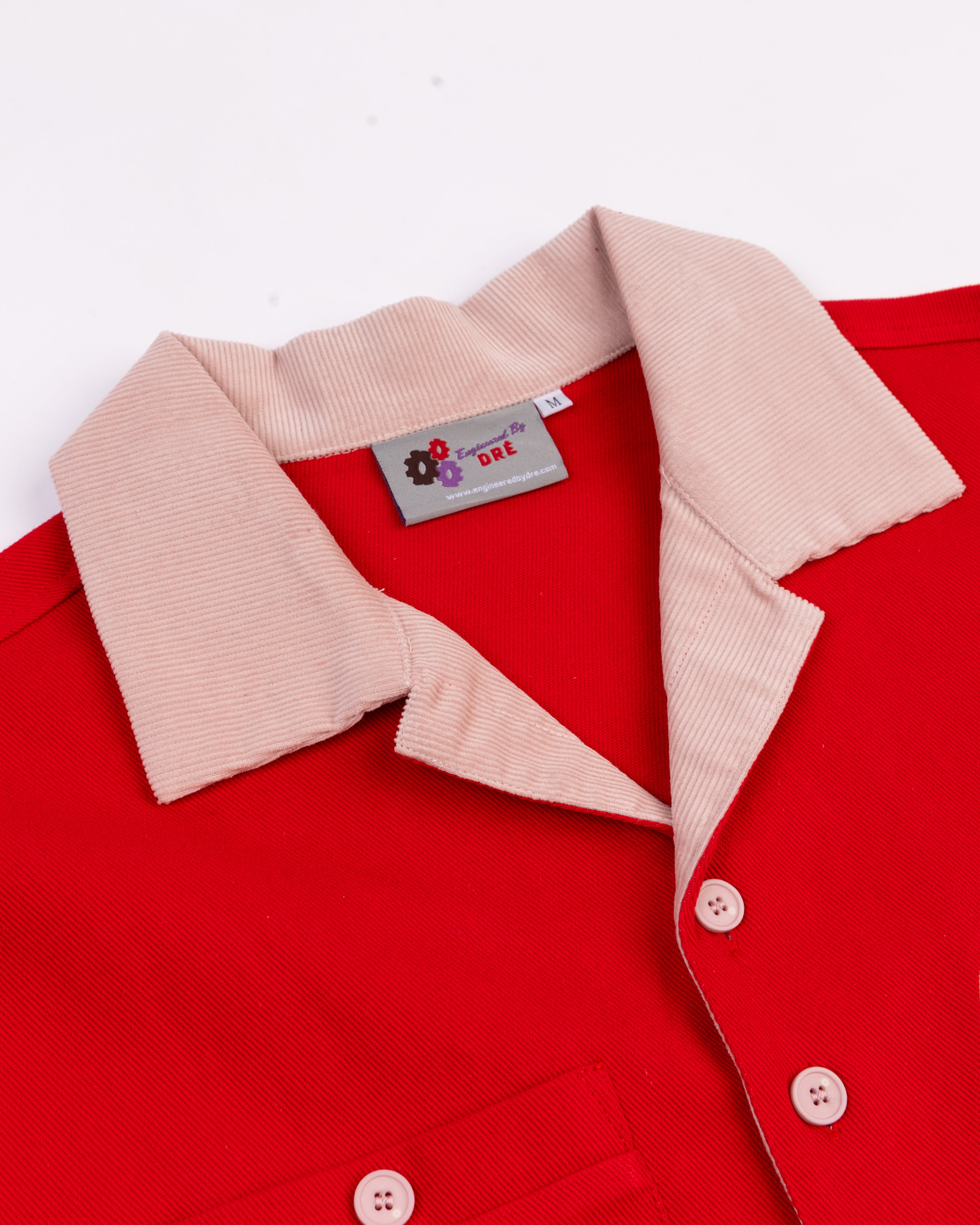 Reimagined CHERRY BLOSSOM "Hér" WORKSHIRT ( CROPPED )