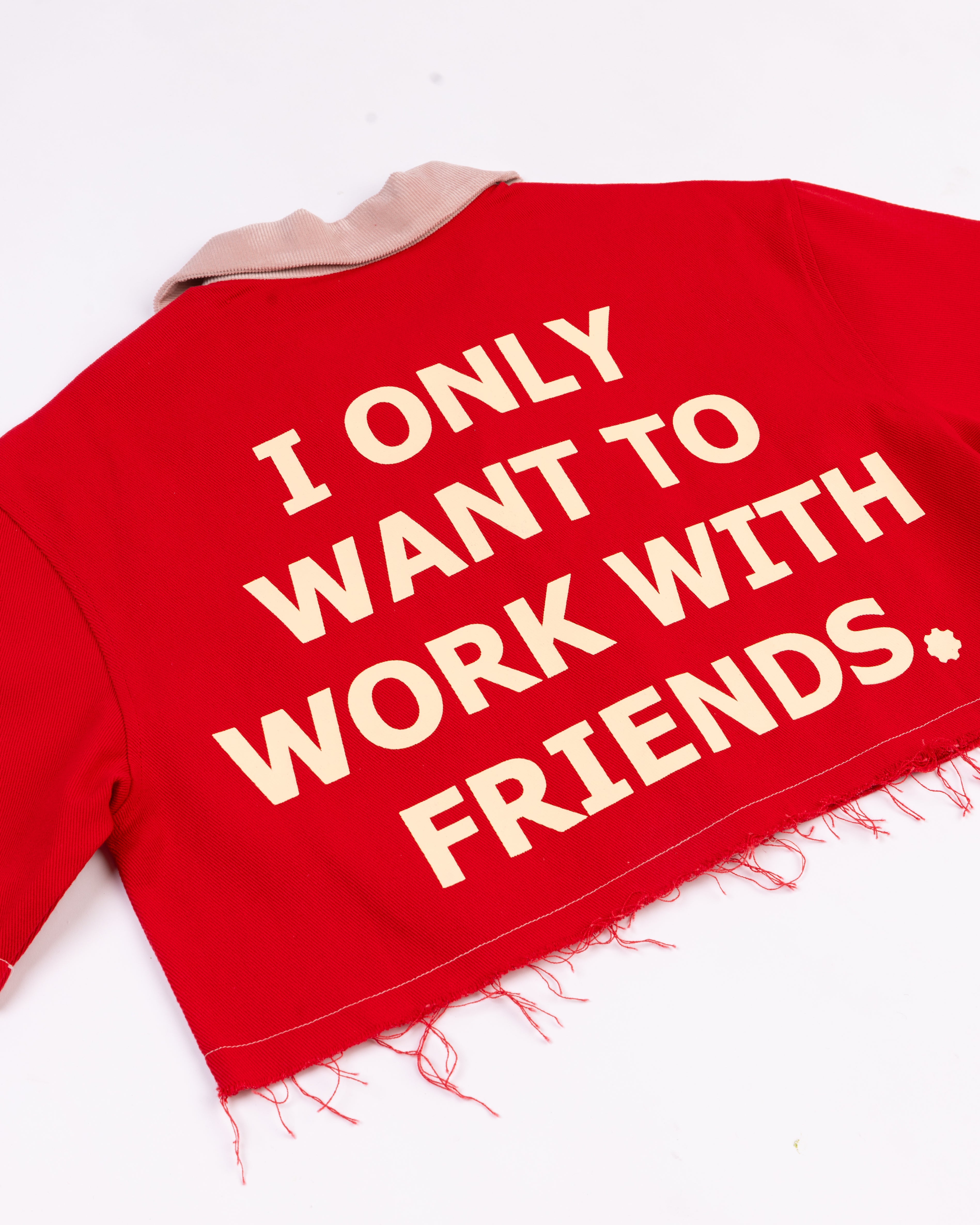 Reimagined CHERRY BLOSSOM "Hér" WORKSHIRT ( CROPPED )