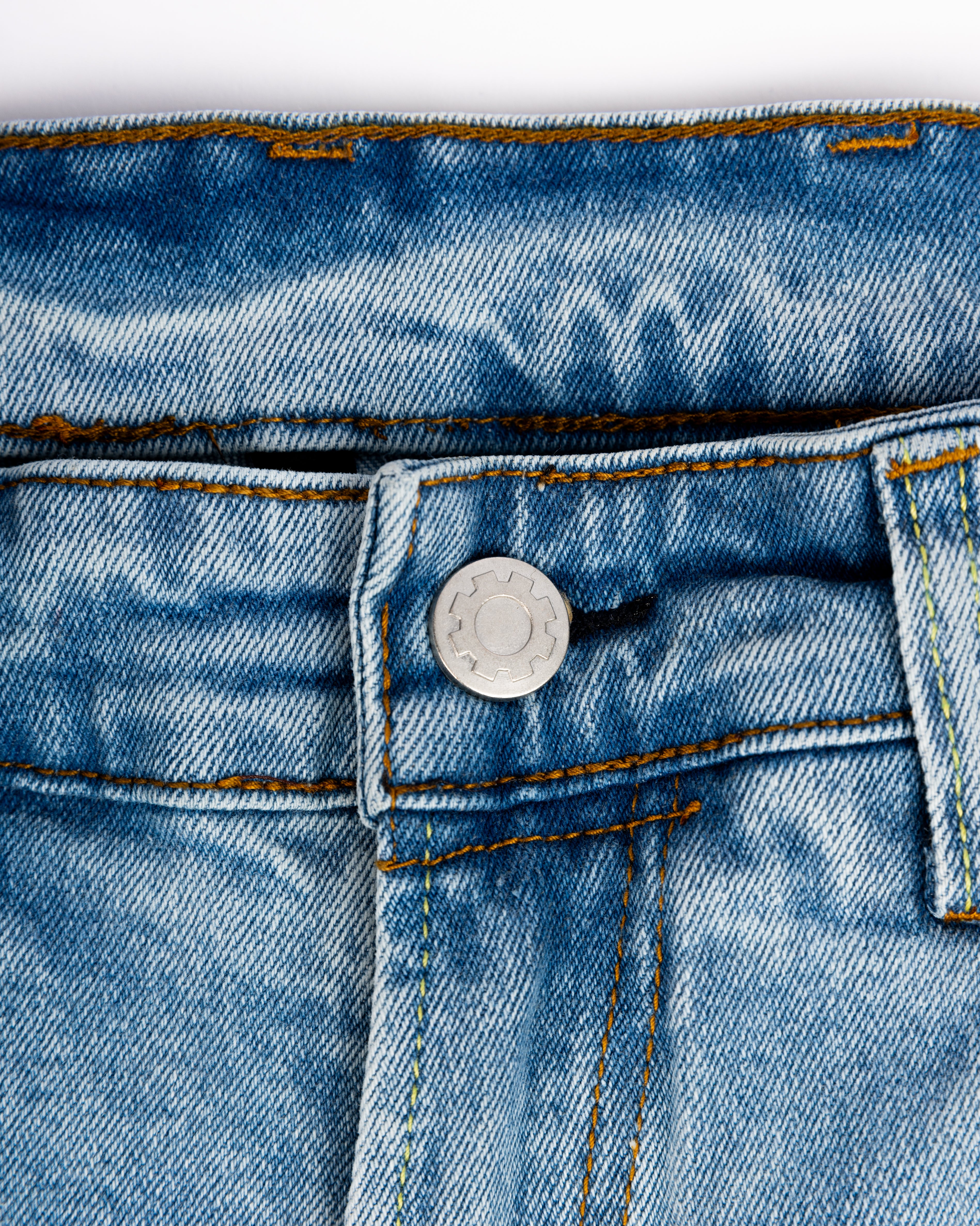 Distressed Wide Leg Denim