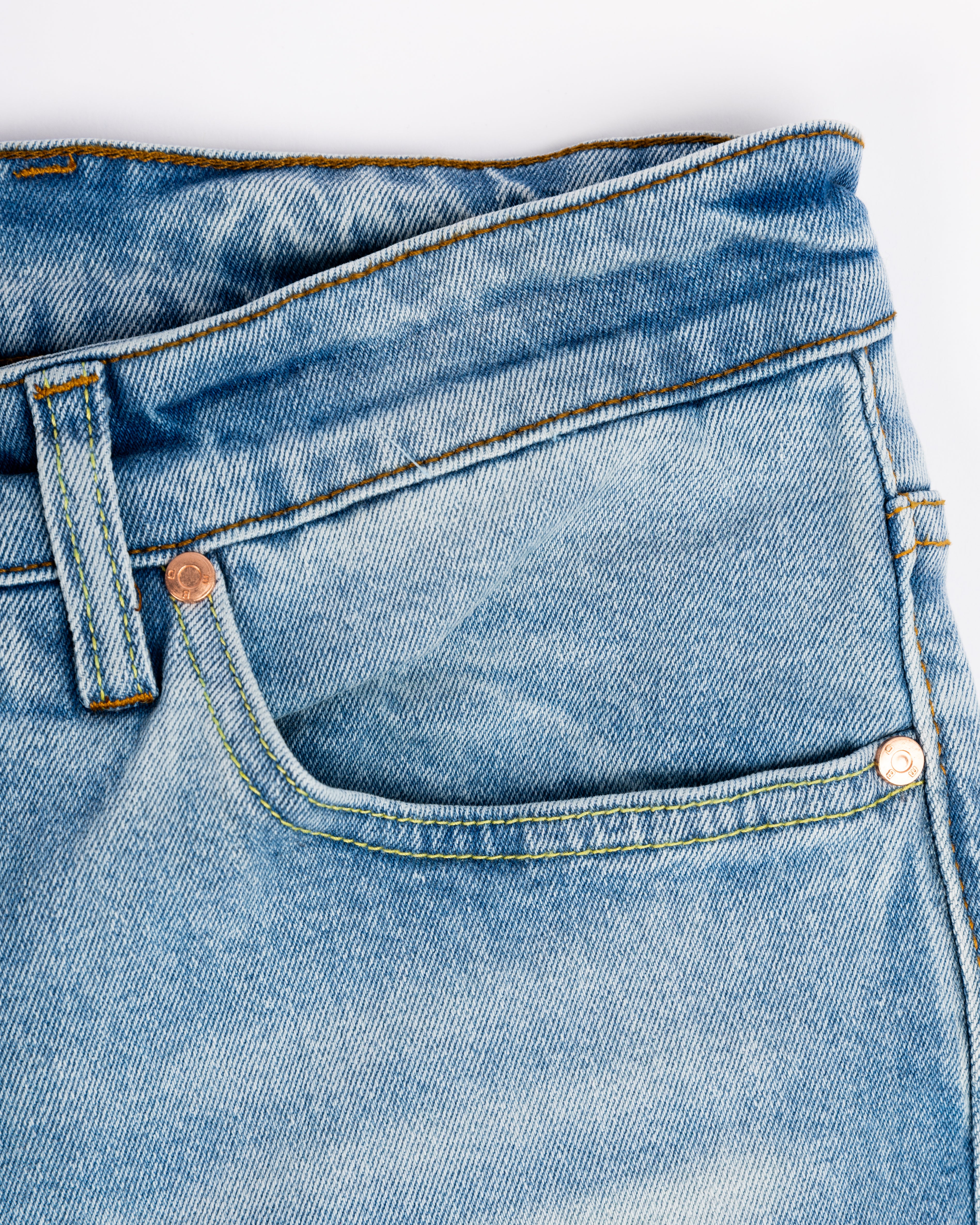 Distressed Wide Leg Denim