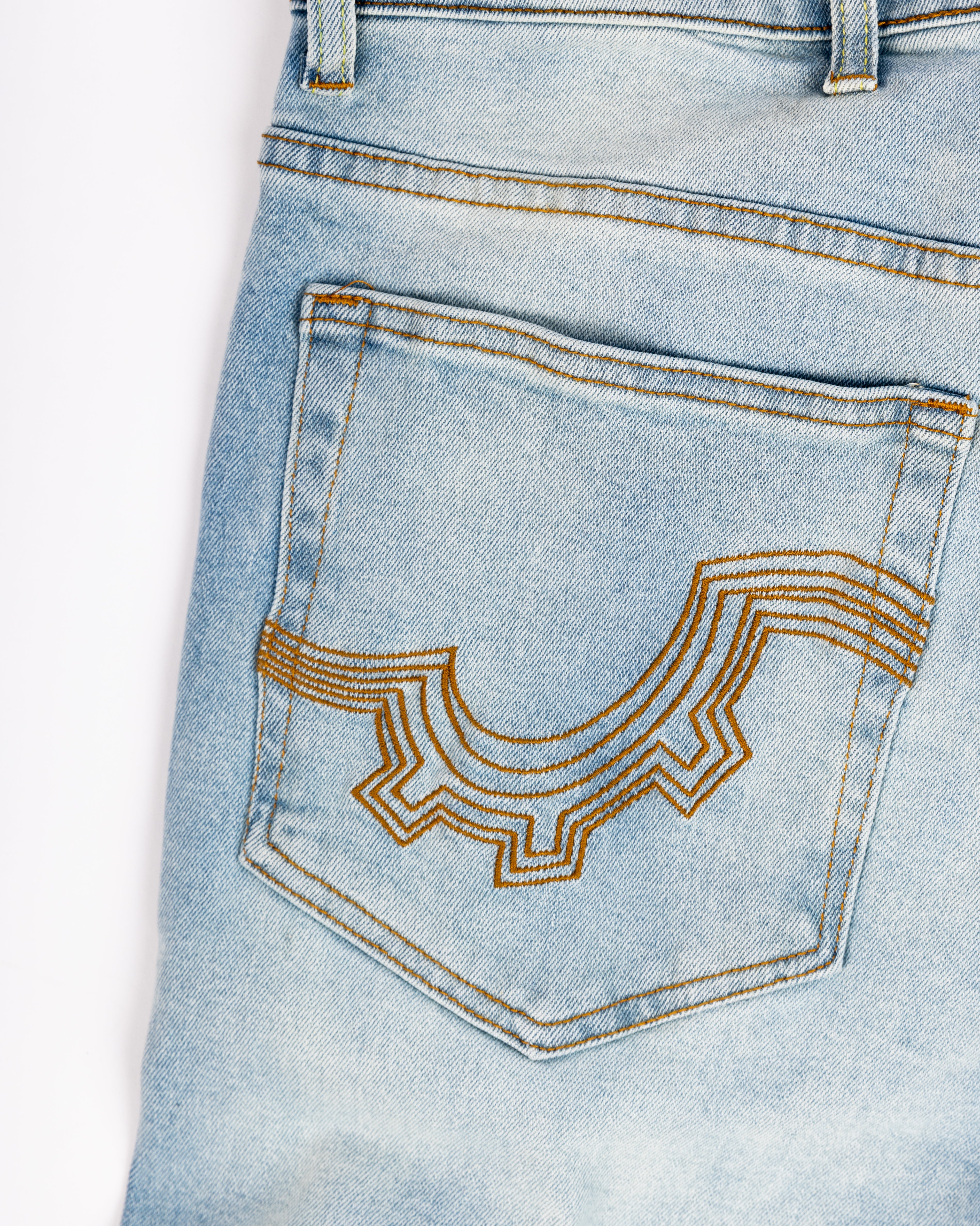 Distressed Wide Leg Denim