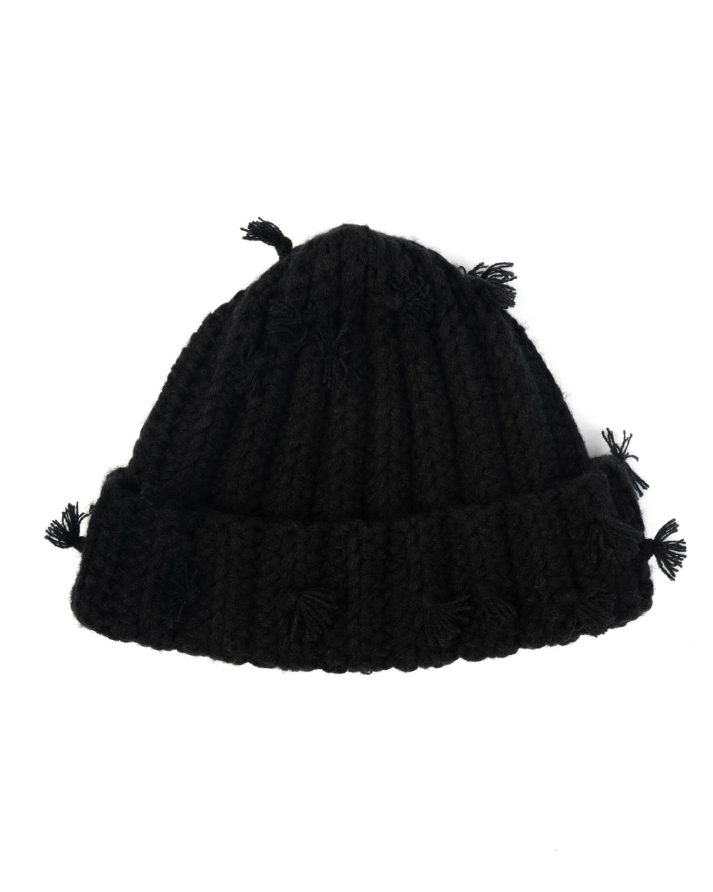Black Beanie back view