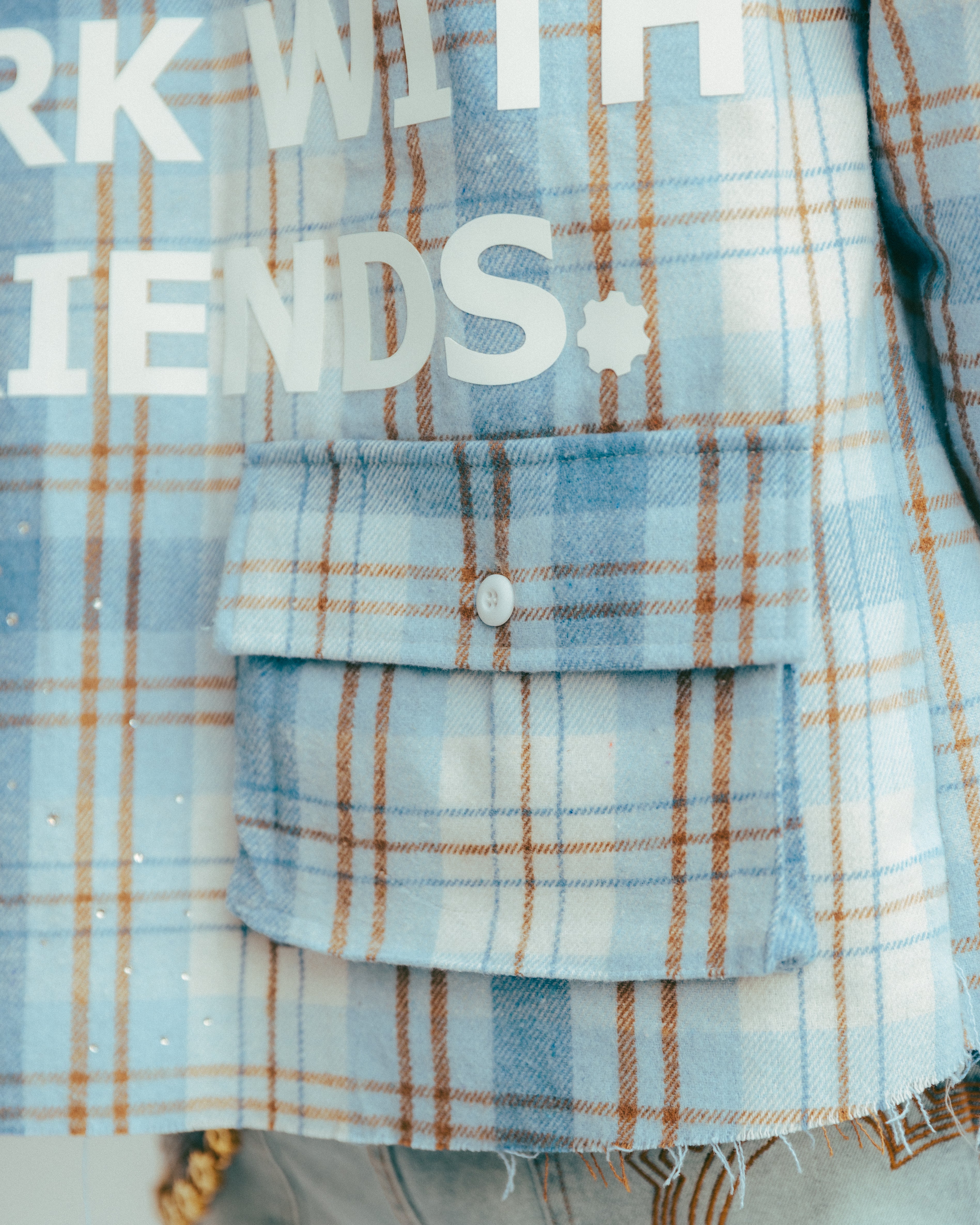 I Only Want To Work With Friends™ RHINESTONE FLANNEL