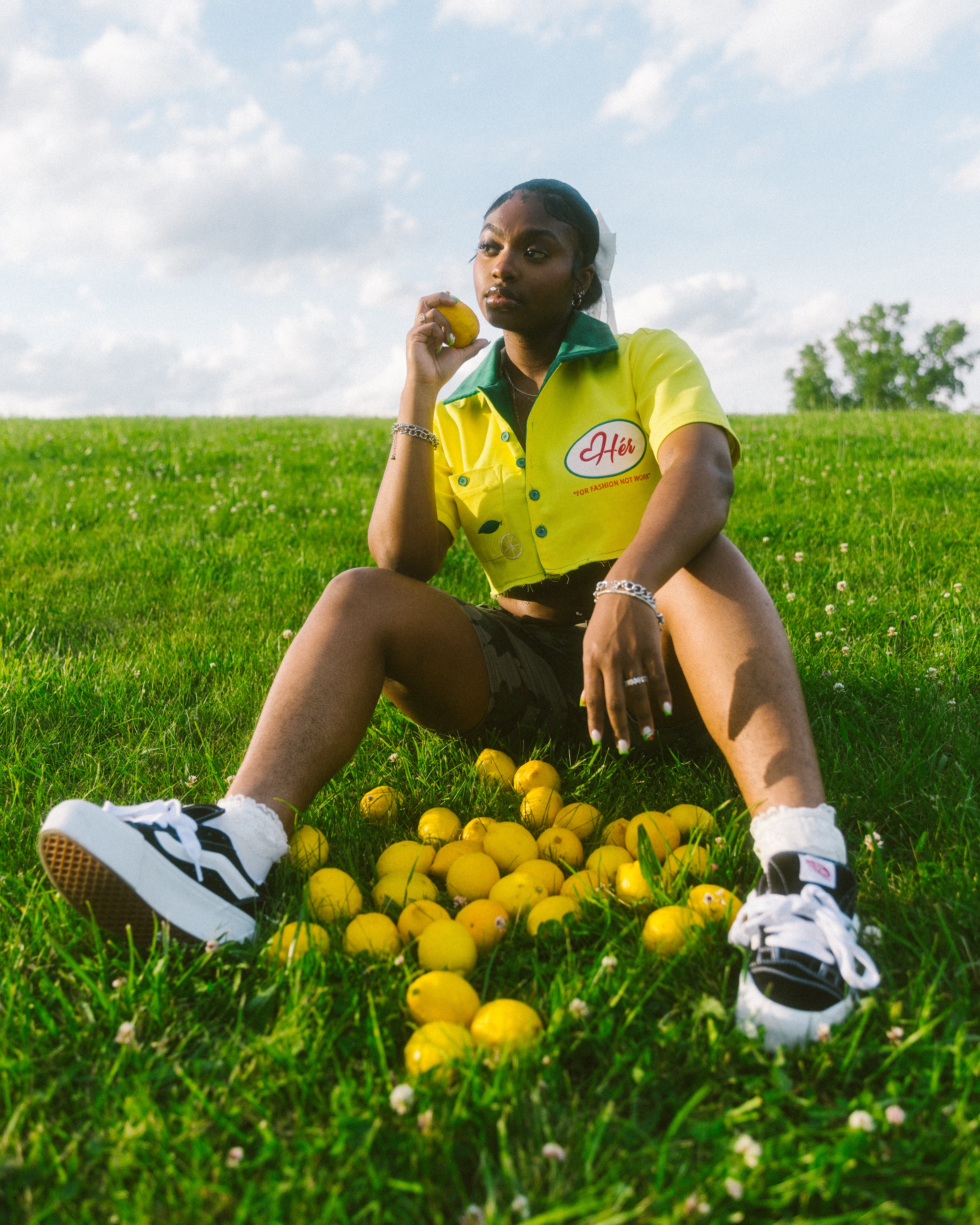 Simply Lemonade "Hér" WORKSHIRT (CROPPED)