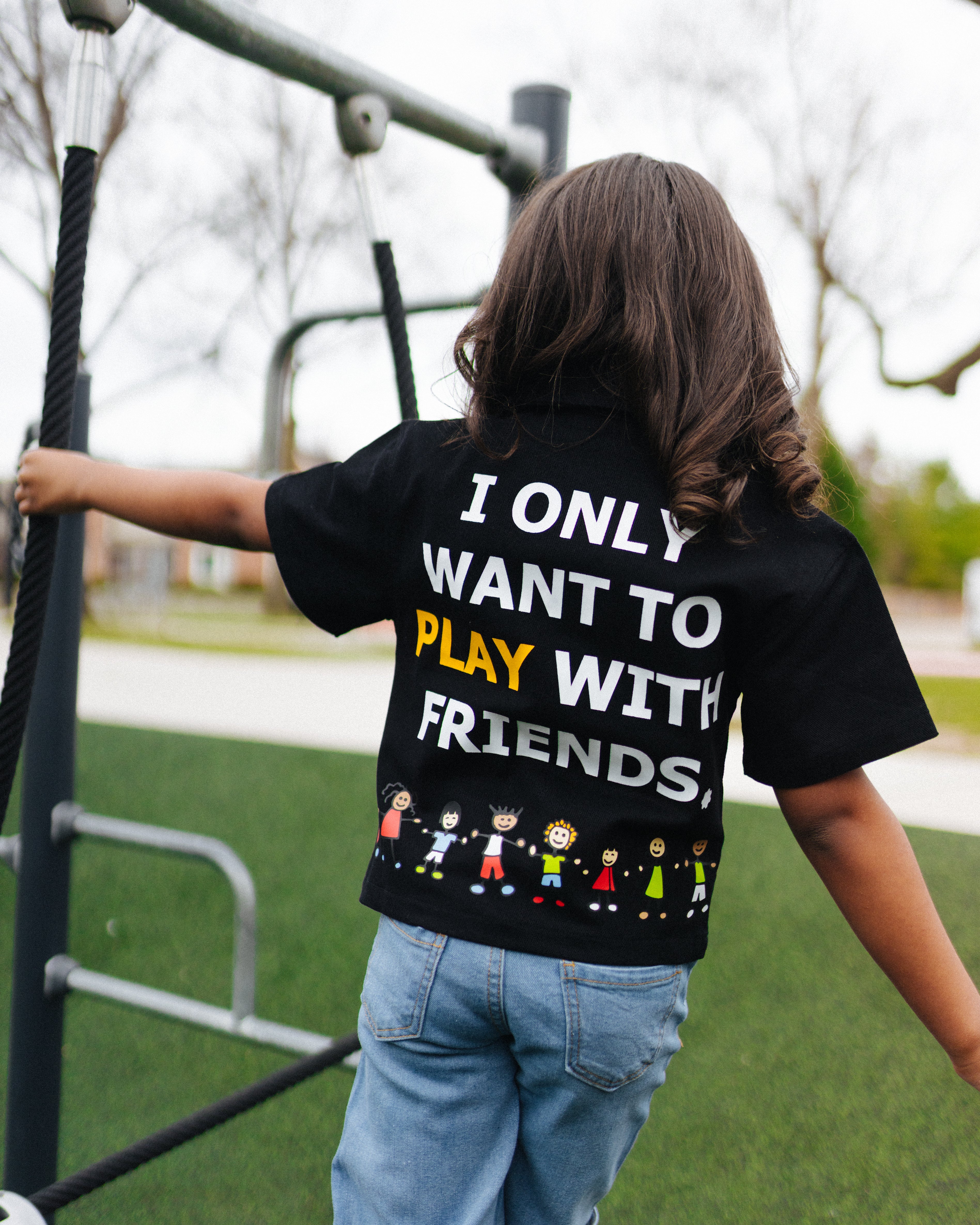 BLACK "WE ARE THE FUTURE" KIDS WORKSHIRT