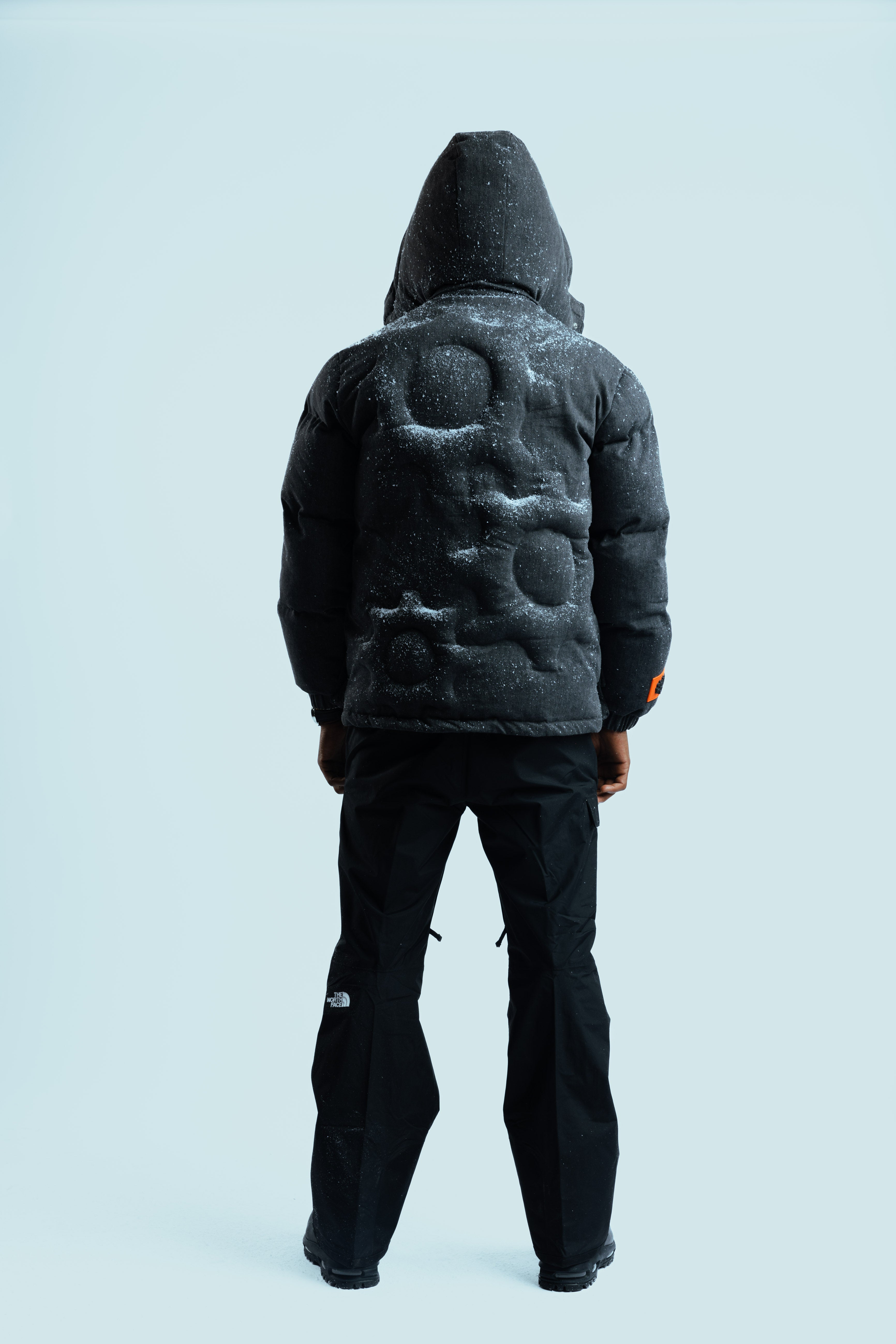 DENIM PUFFER COAT