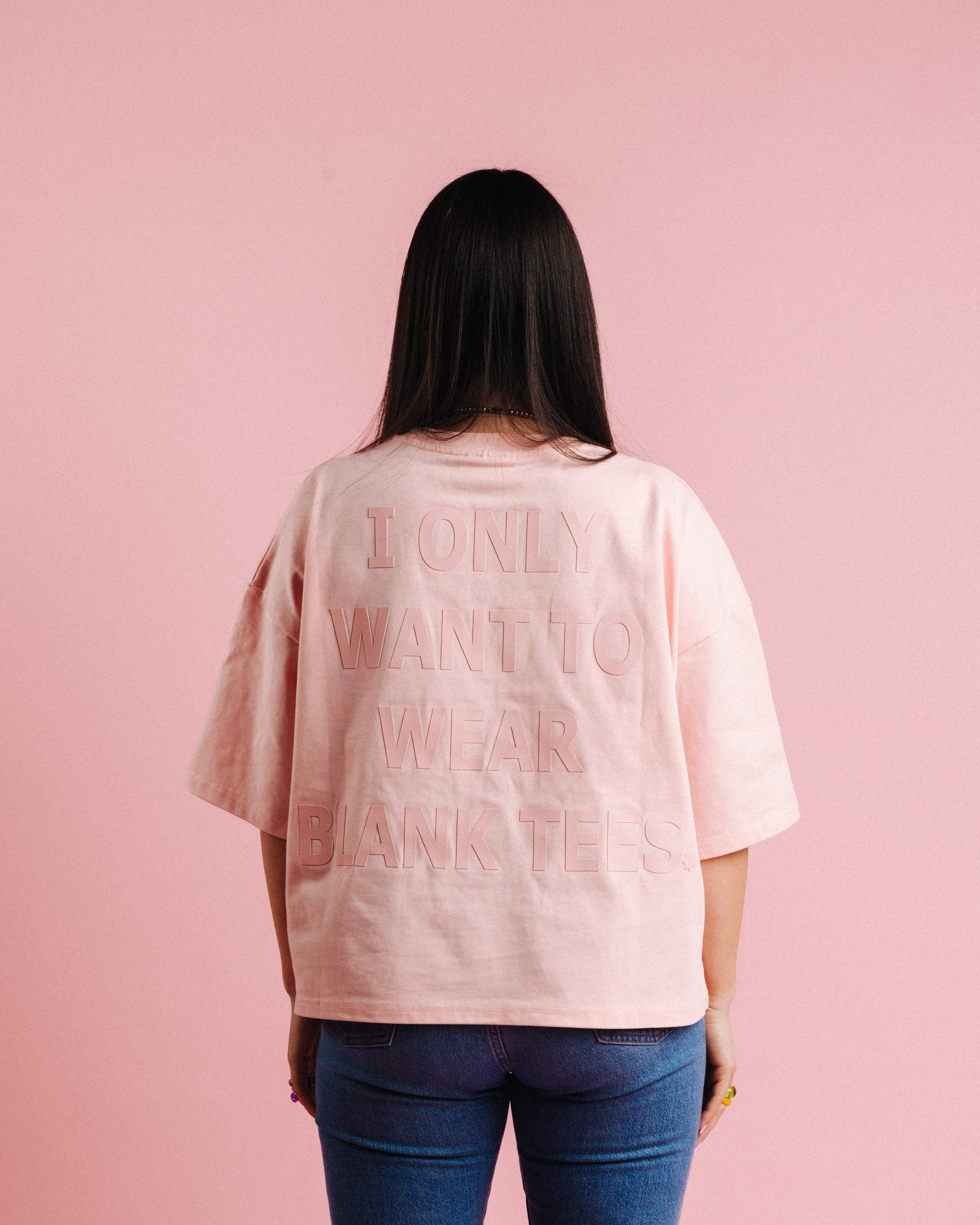 AIN'T SO BLANK TEE ( PINK )