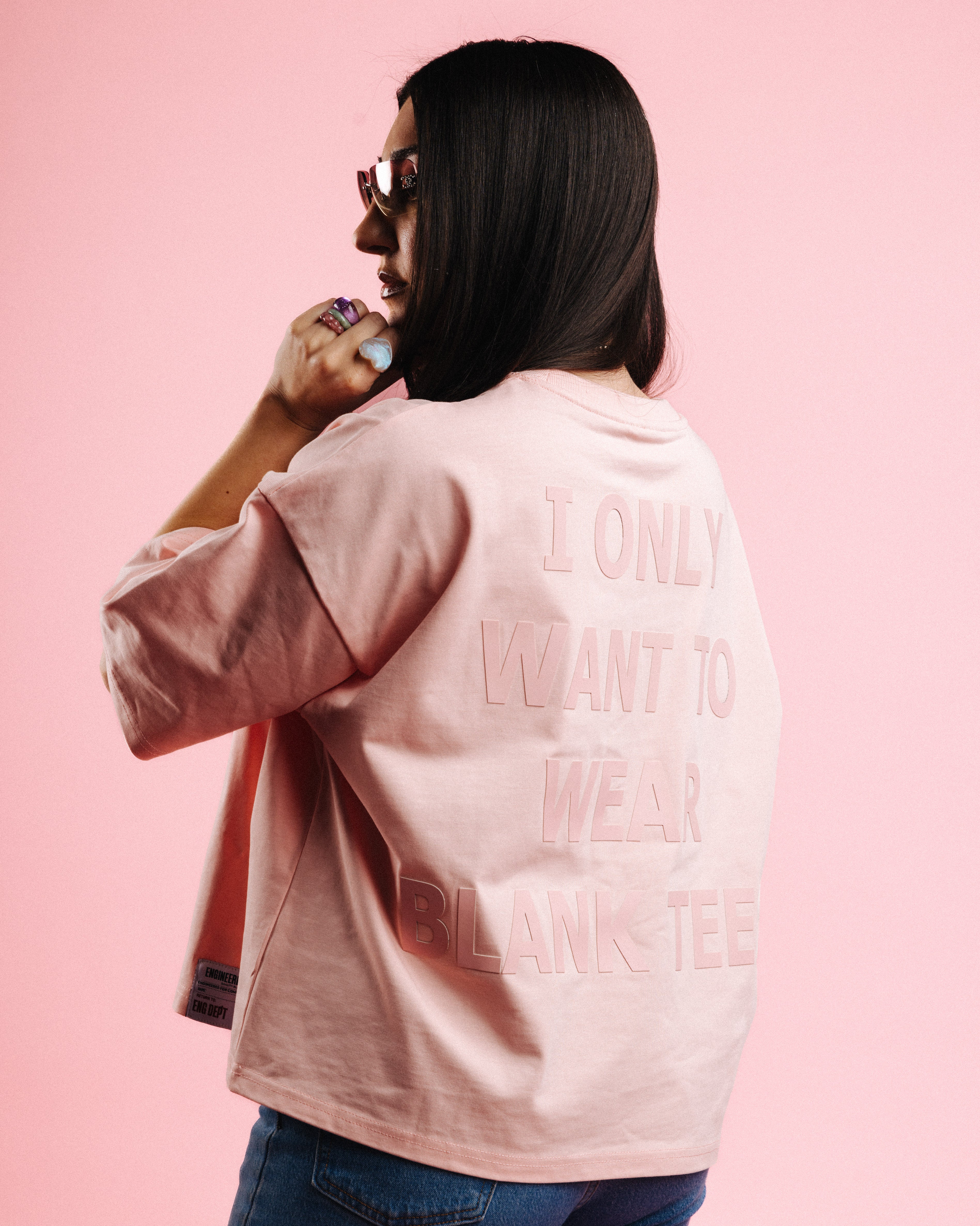 AIN'T SO BLANK TEE ( PINK )