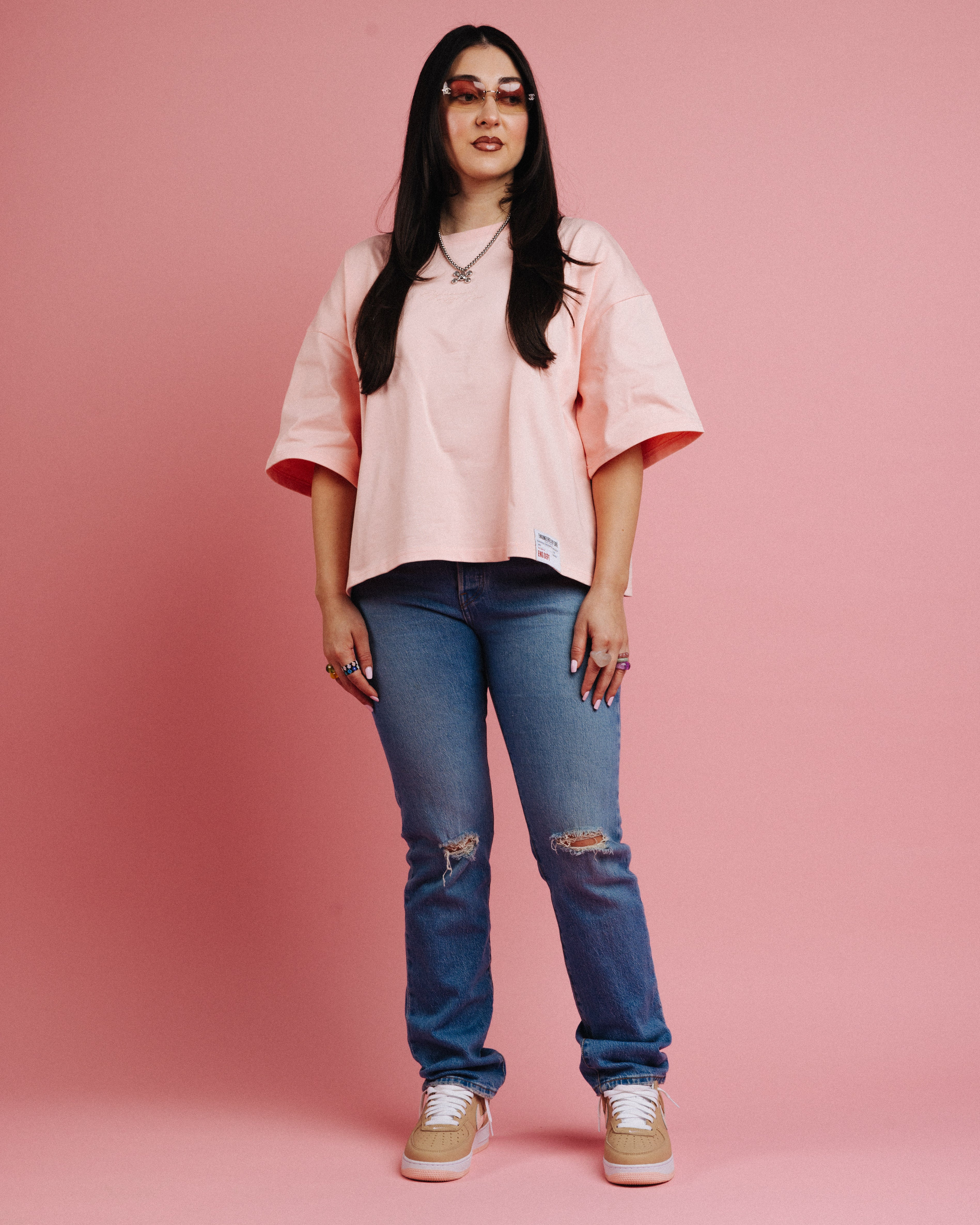 AIN'T SO BLANK TEE ( PINK )