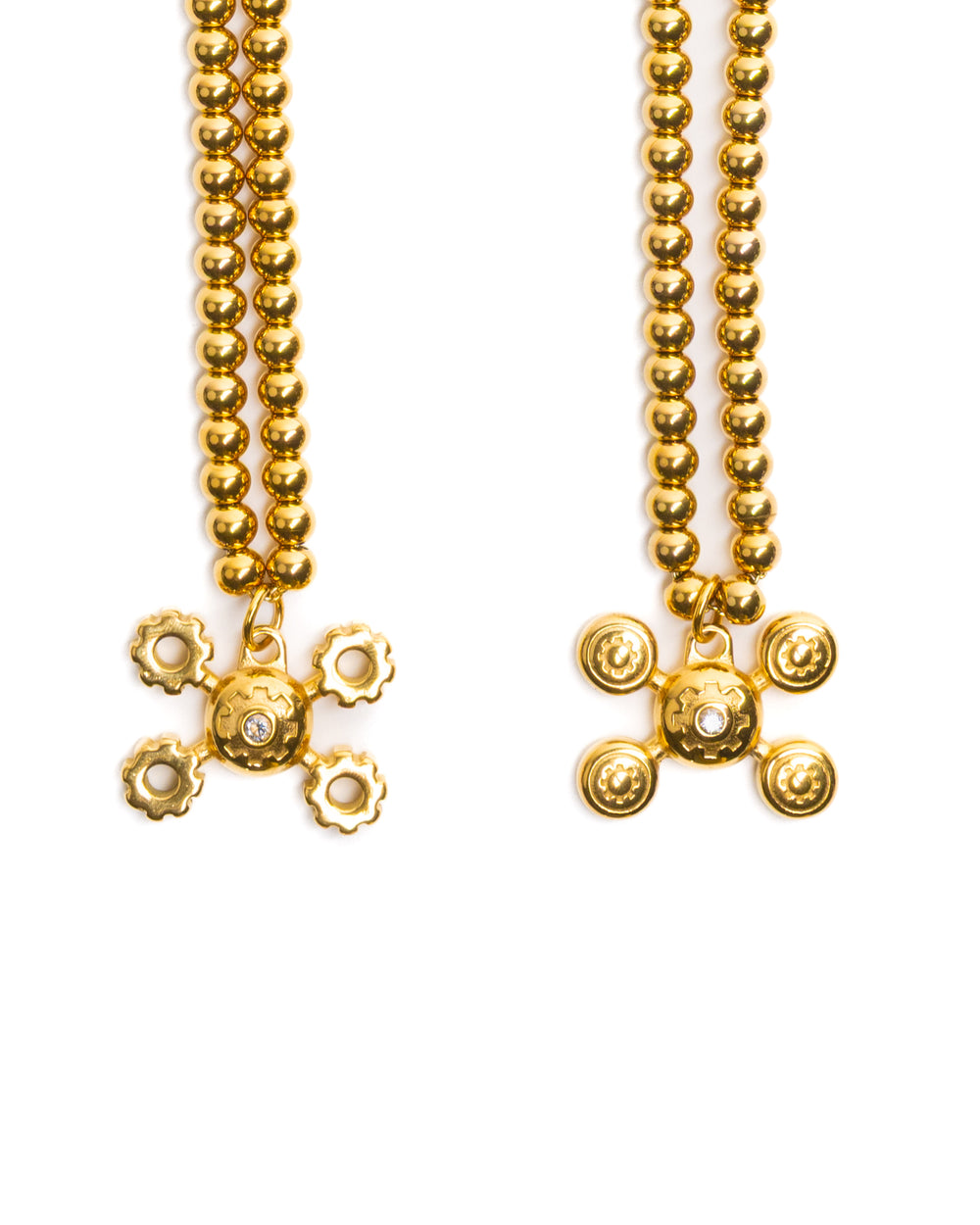 GOLD Gear Sphere Chain Set ( LONG ) — another view