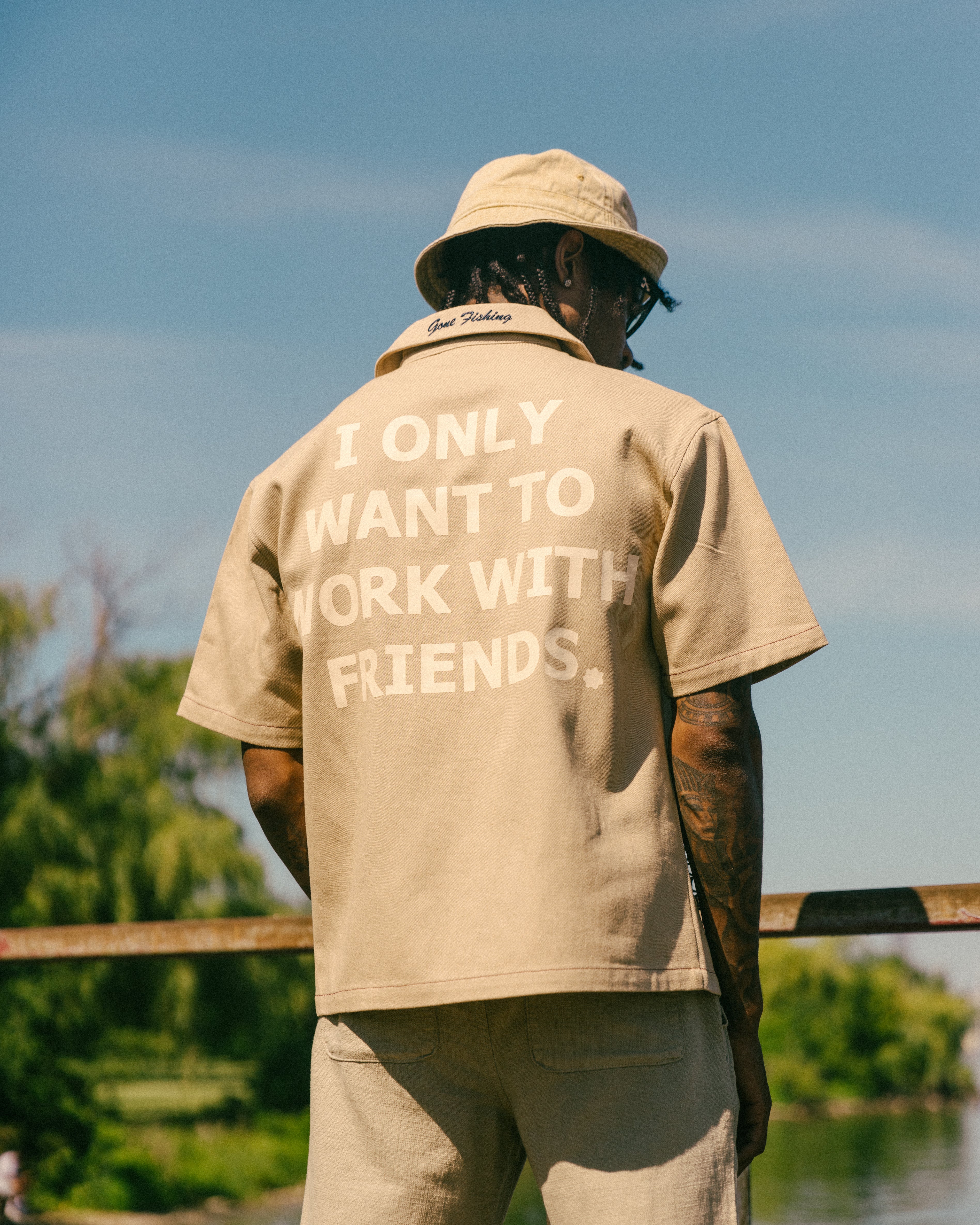 GONE FISHING "Hím" WORKSHIRT