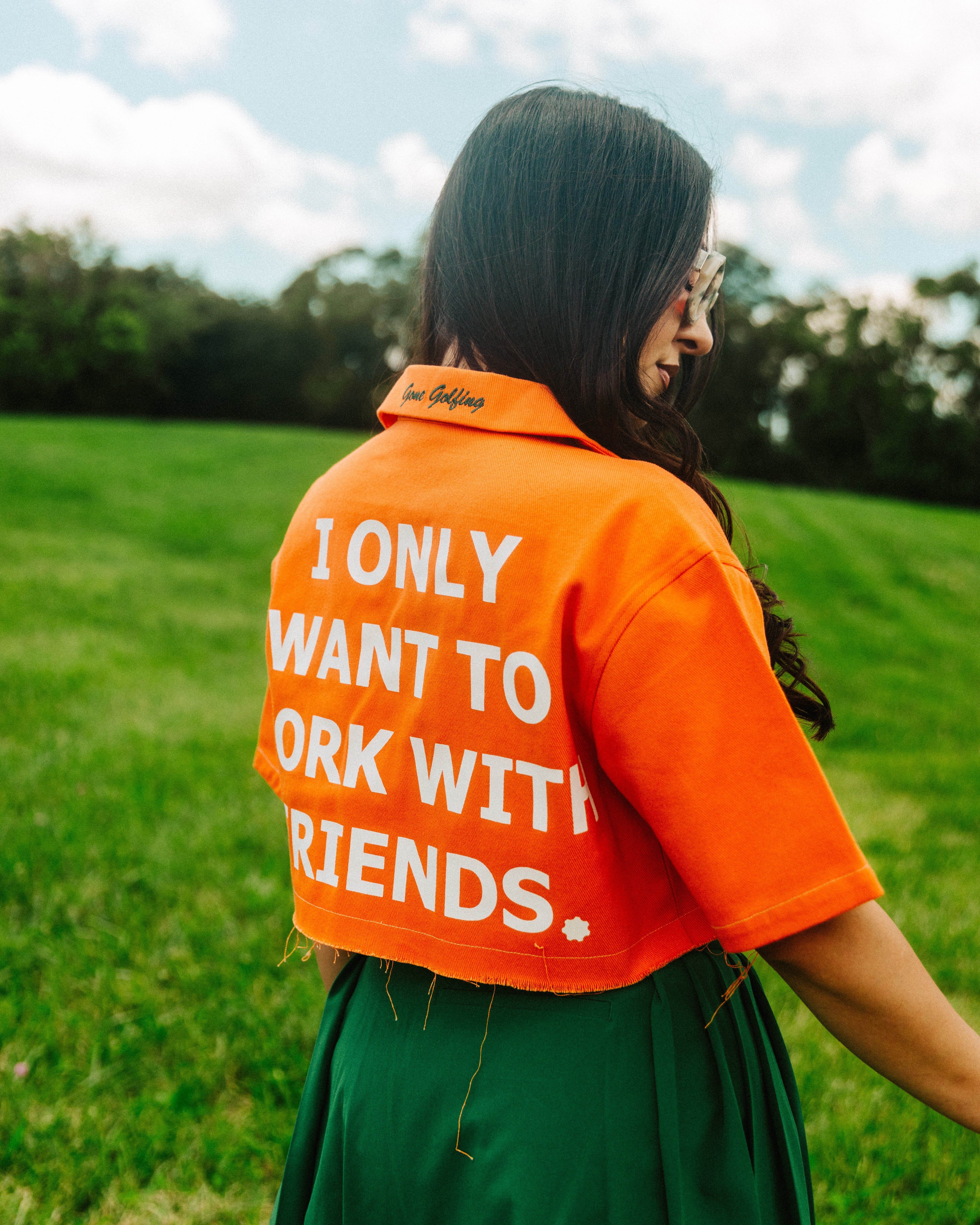 GONE GOLFING "Hér" WORKSHIRT ( CROPPED )