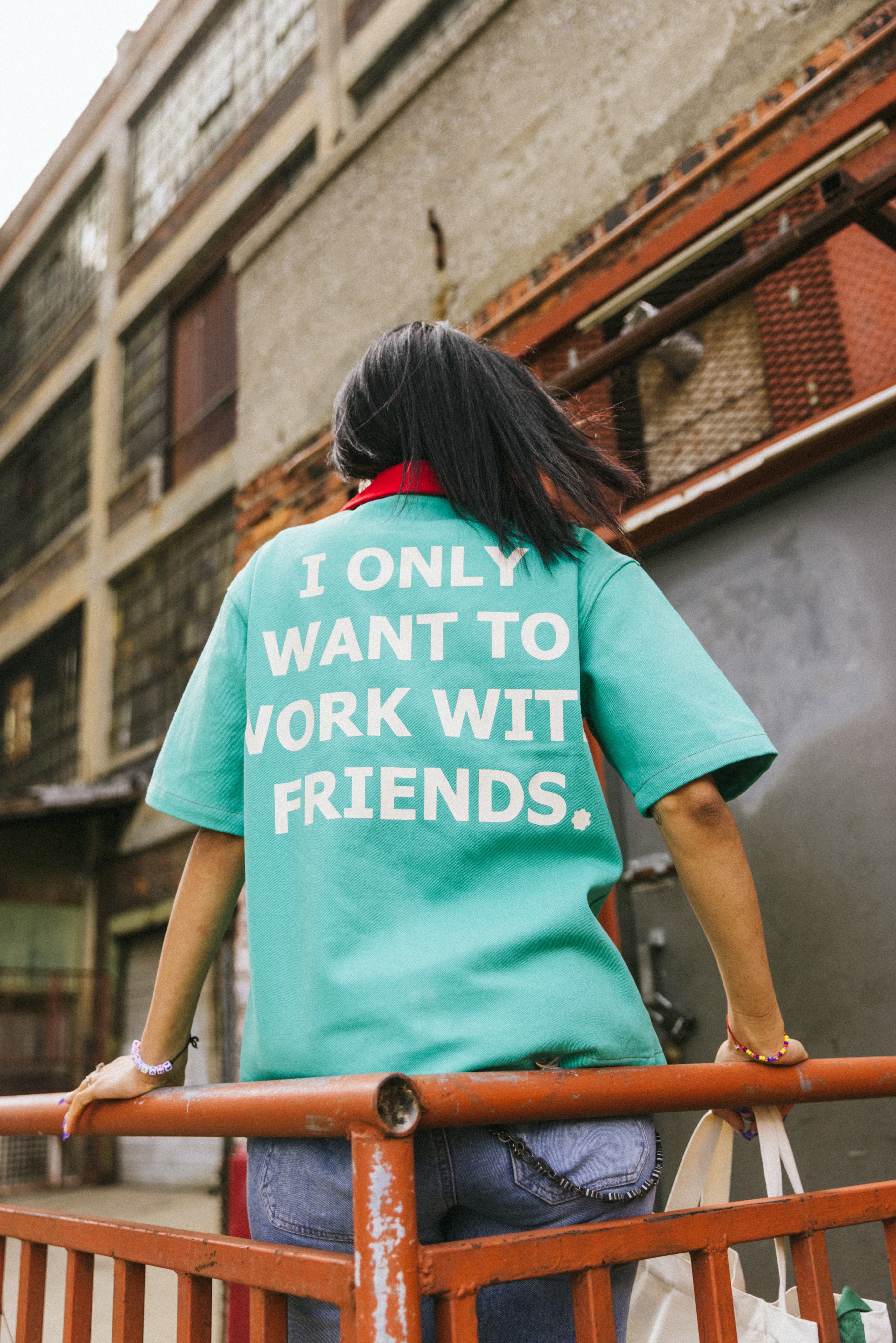 REAL TEAL "Hér" WORKSHIRT