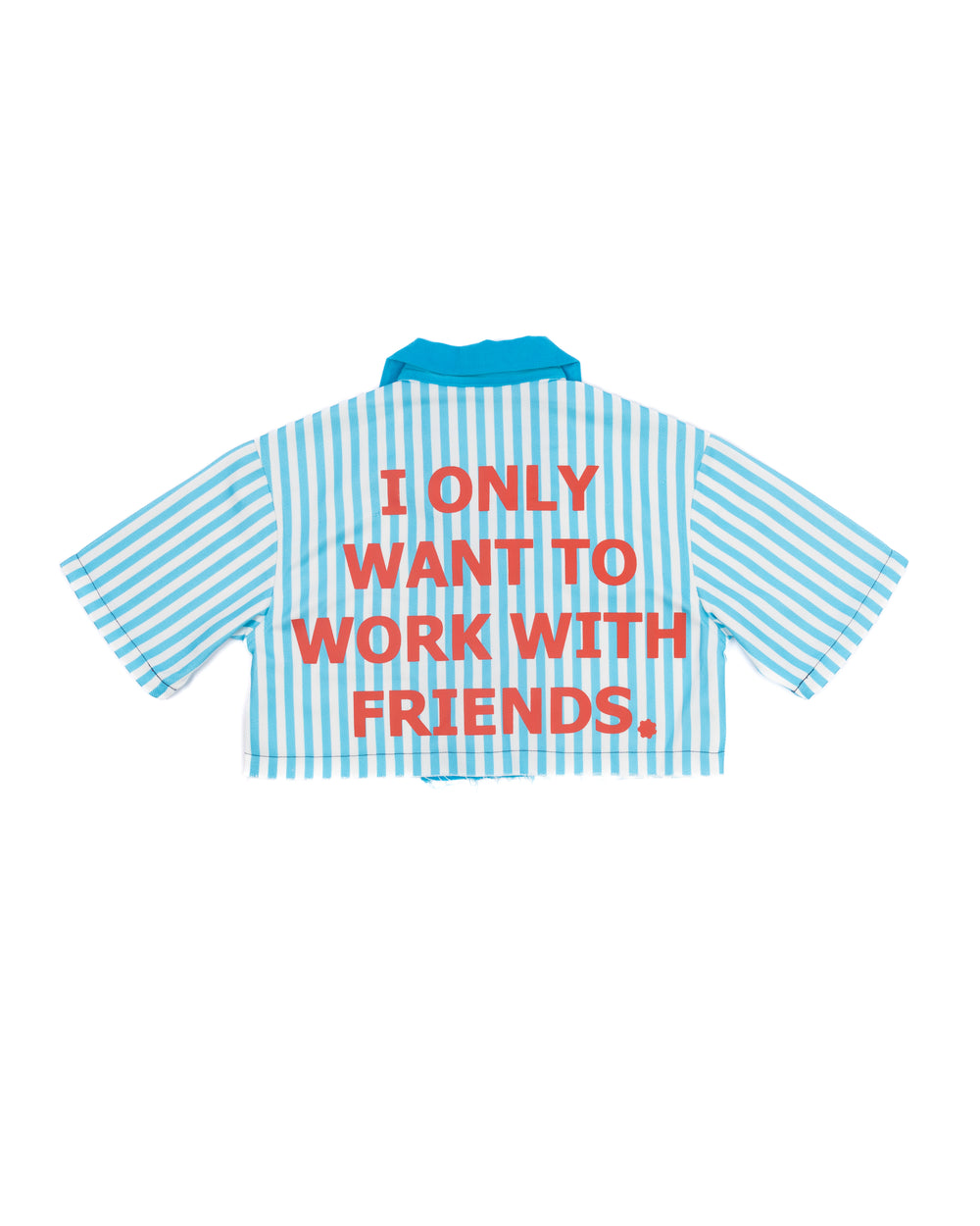HOOD BURGER "Hér" WORKSHIRT ( CROPPED ) back view