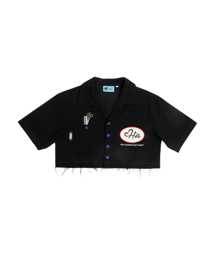 BARBER EDITION "Hér" WORKSHIRT ( CROPPED )