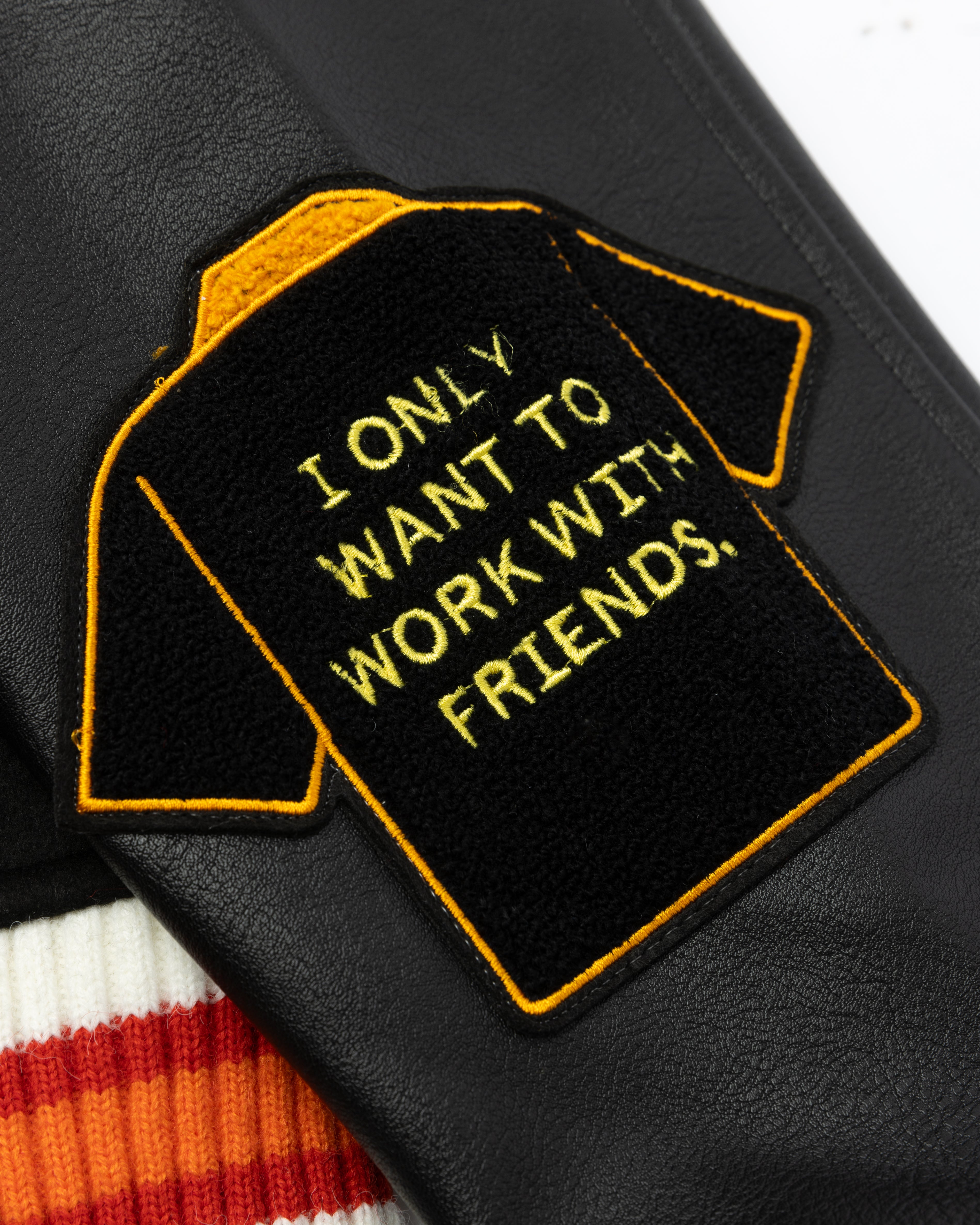 VARSITY JACKET ( BLACK )