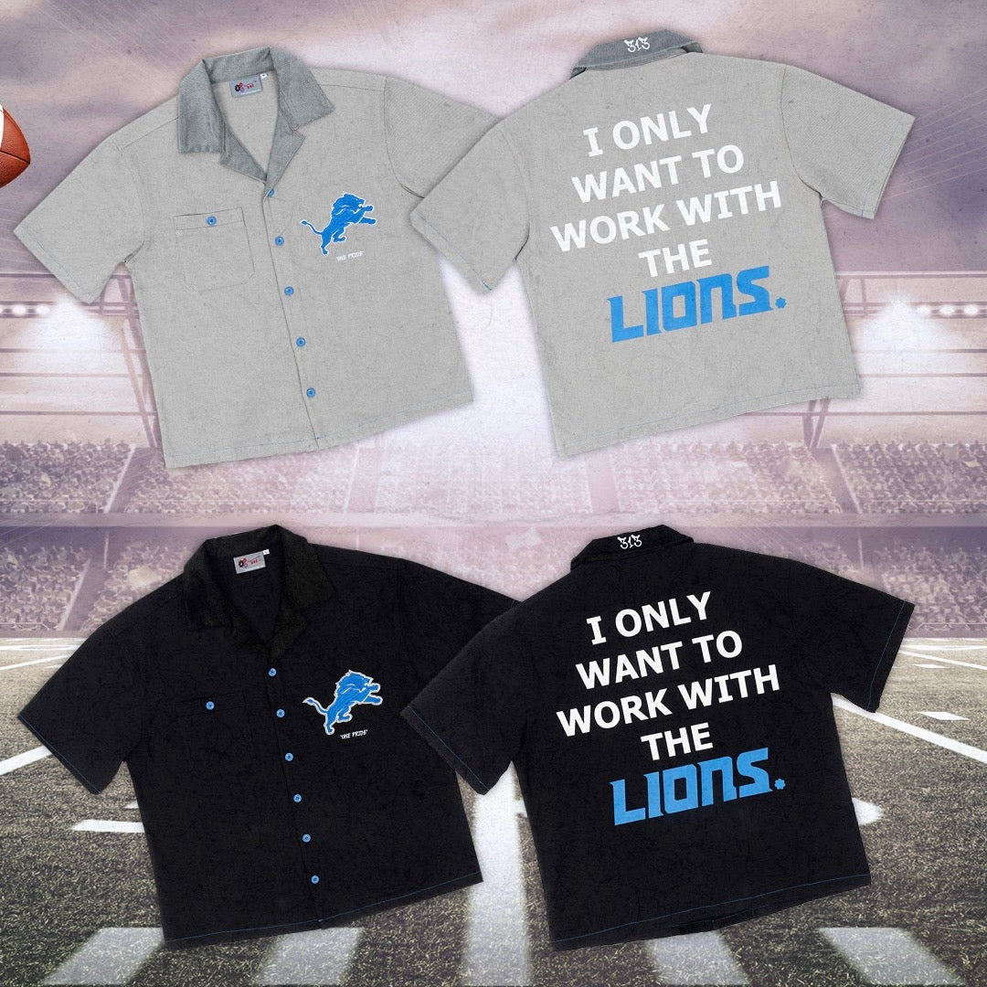 LIONS WORKSHIRT ( GRAY )