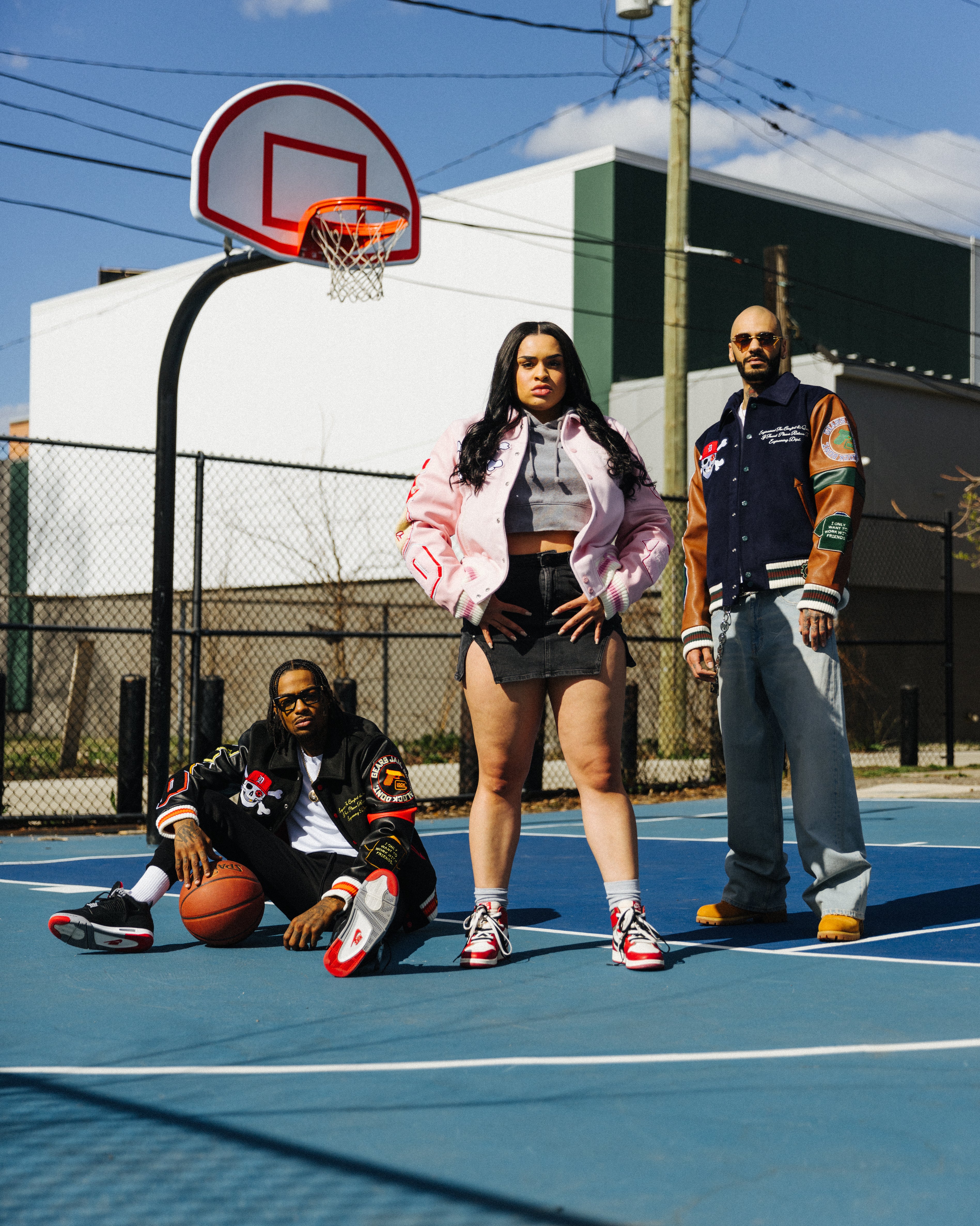 VARSITY JACKET ( PINK )