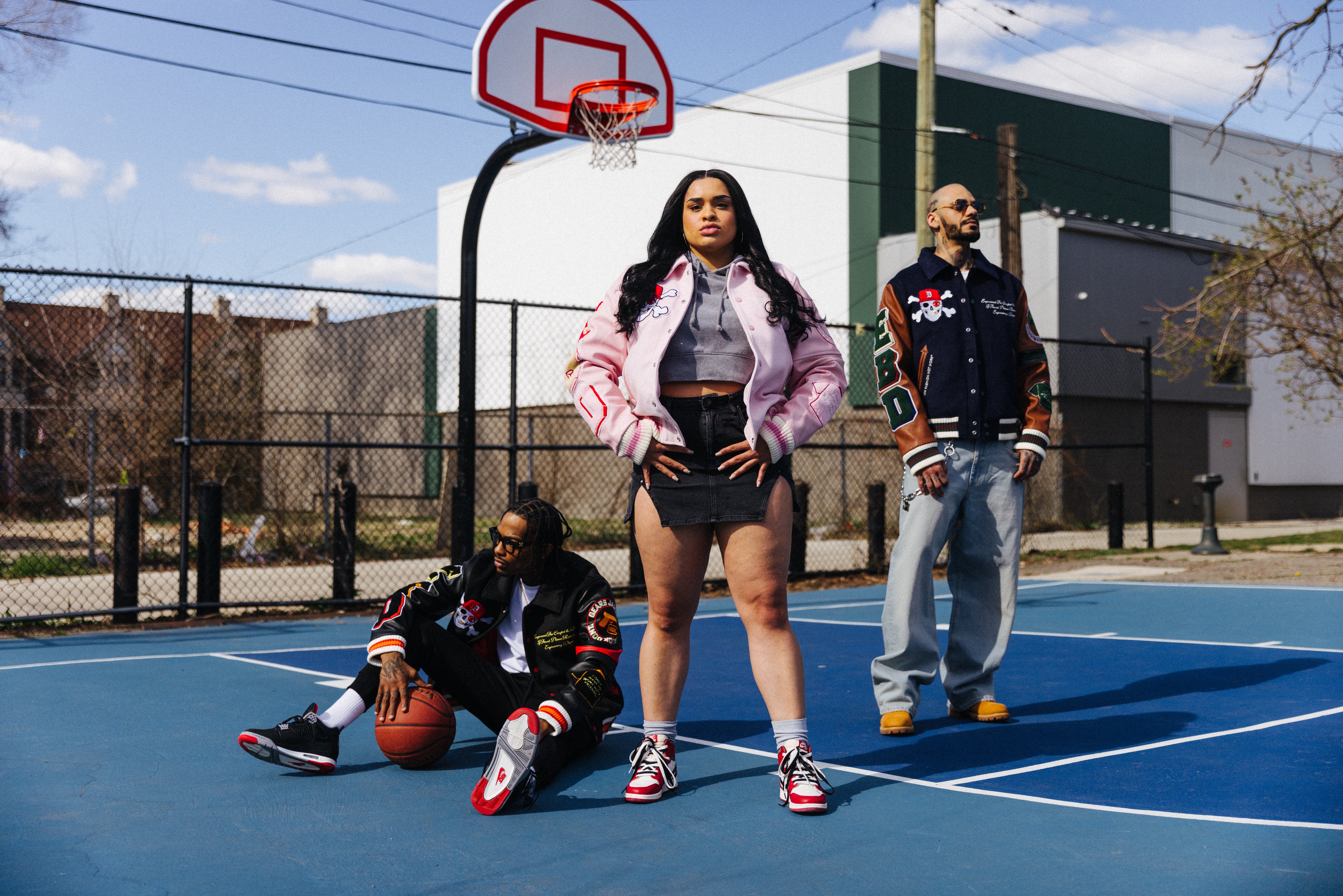 VARSITY JACKET ( PINK )