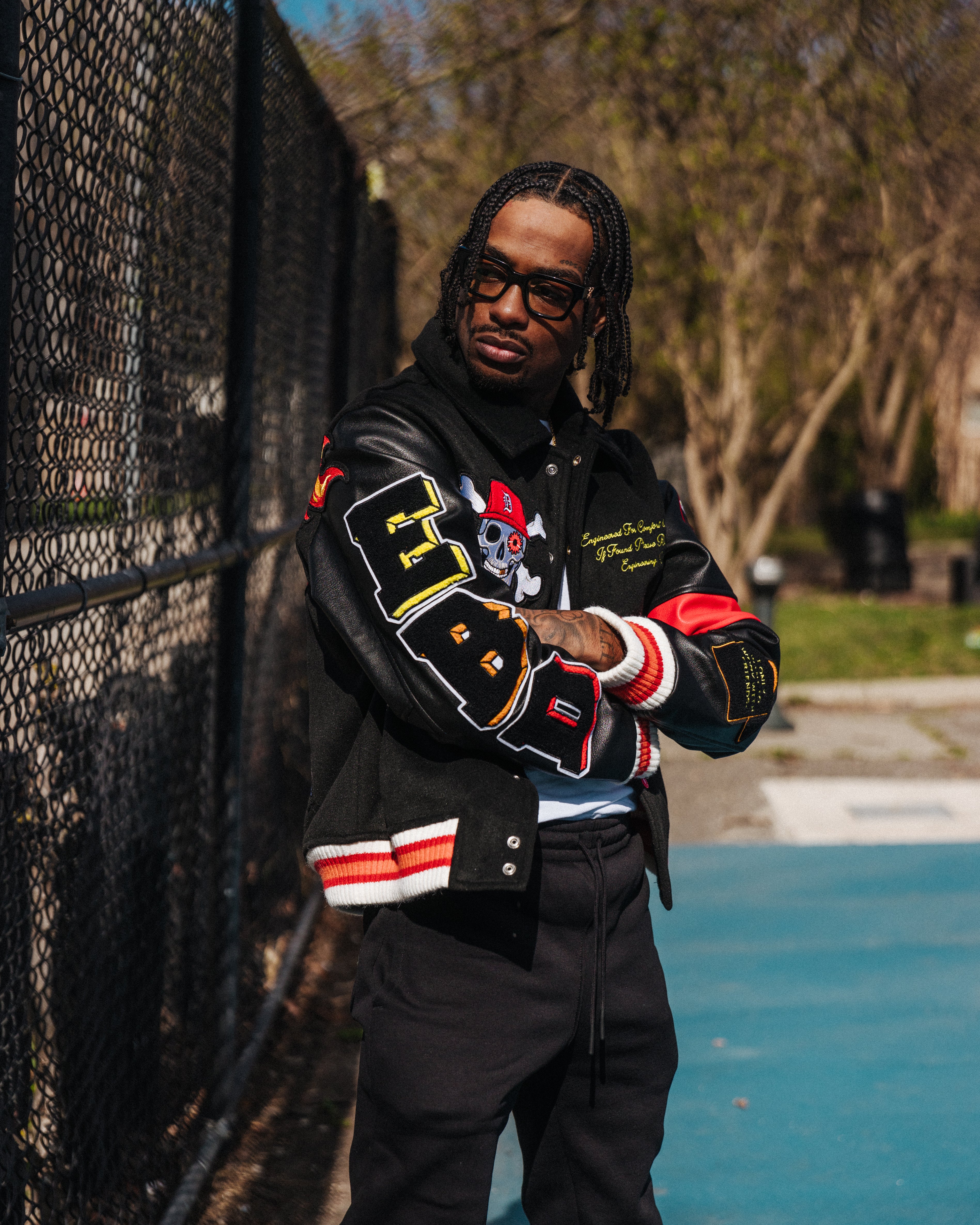 VARSITY JACKET ( BLACK )