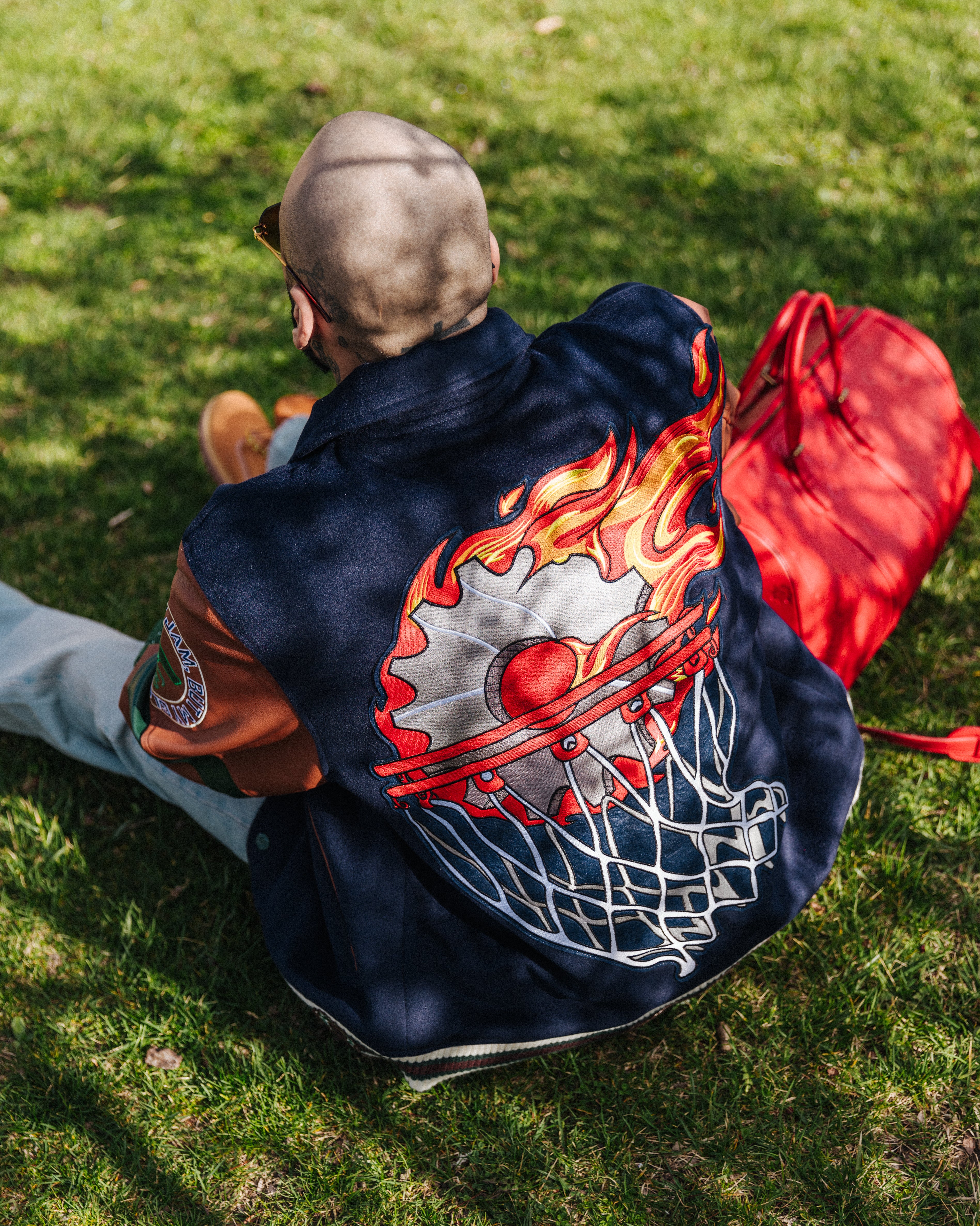 VARSITY JACKET ( NAVY )