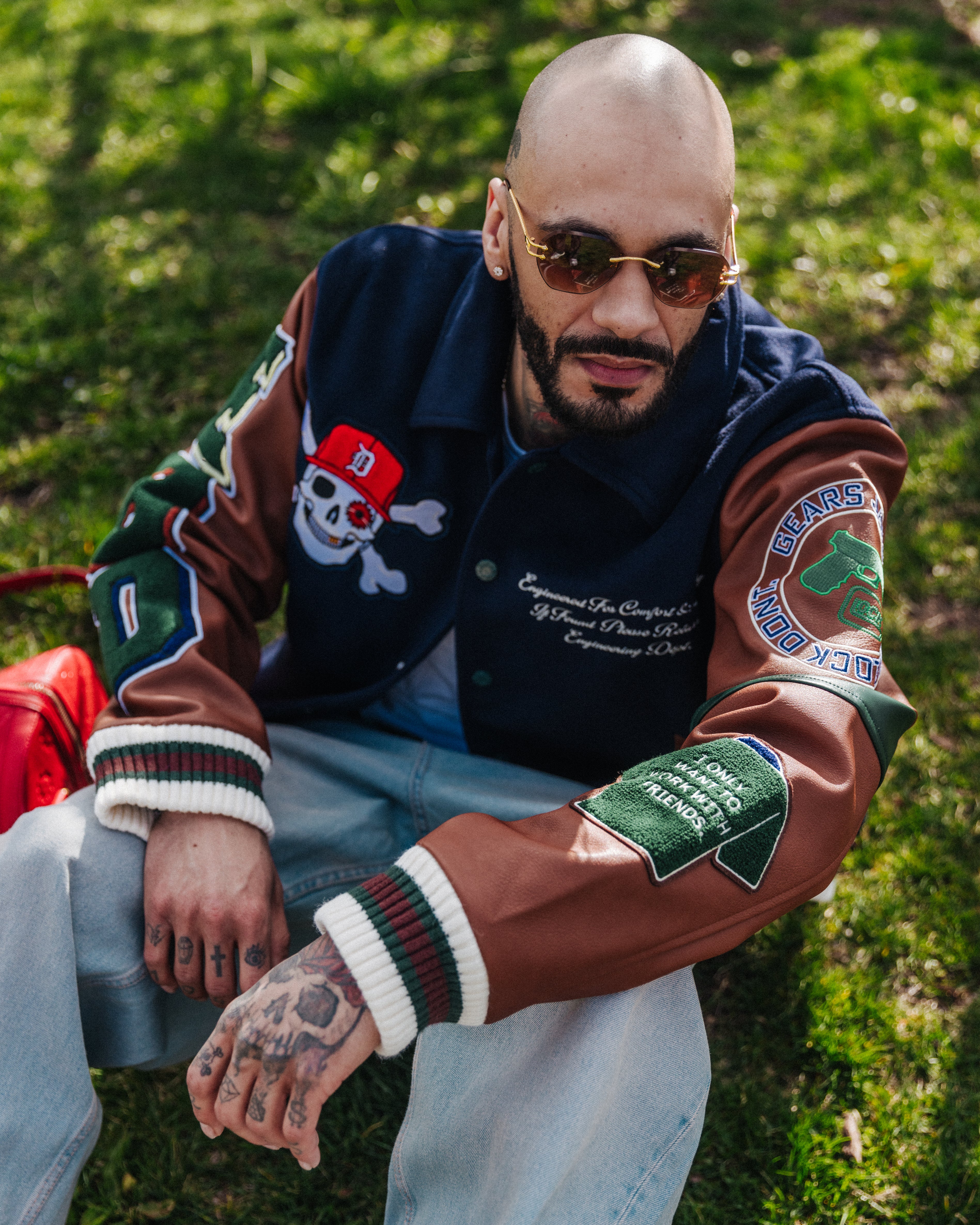 VARSITY JACKET ( NAVY )