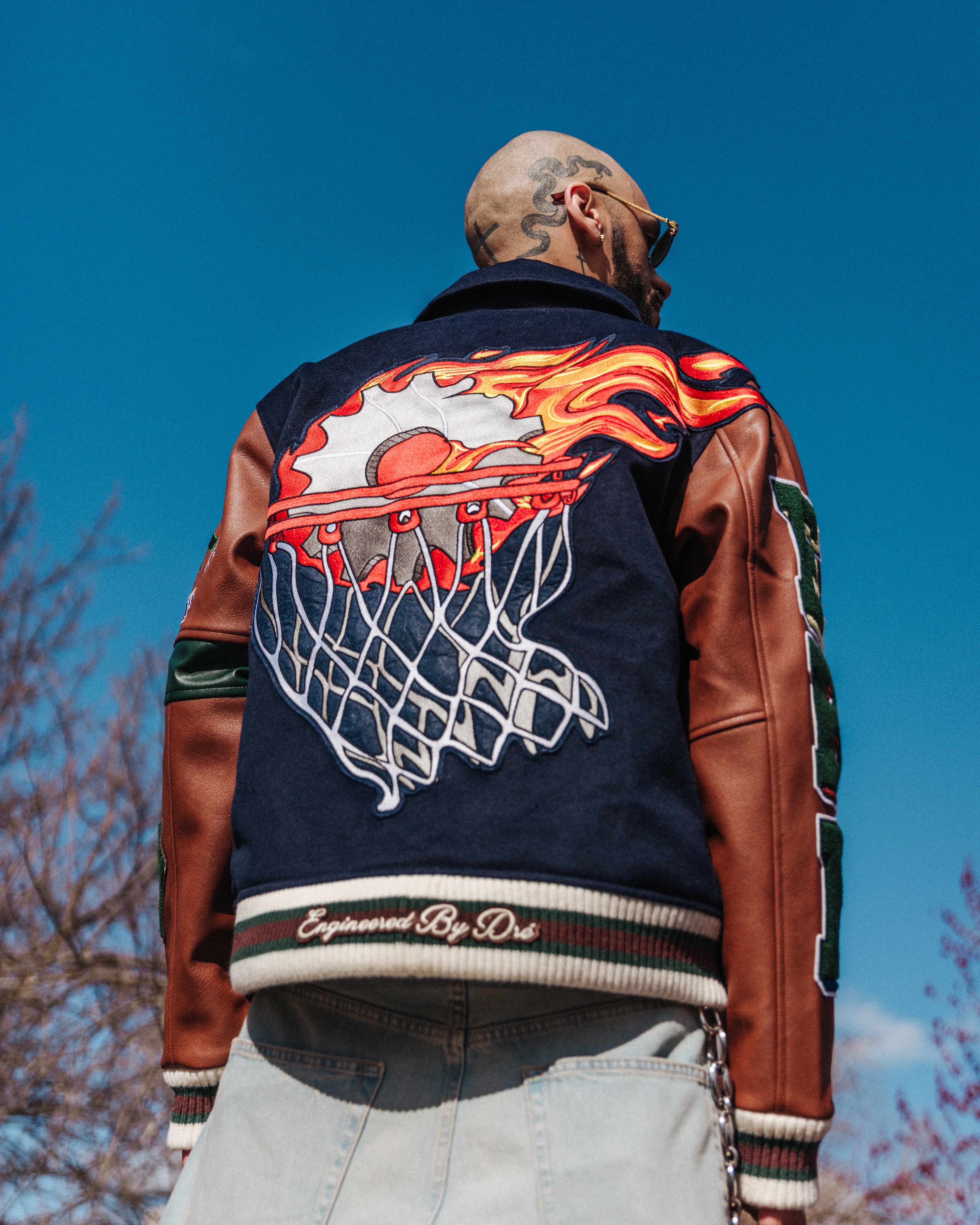 VARSITY JACKET ( NAVY )