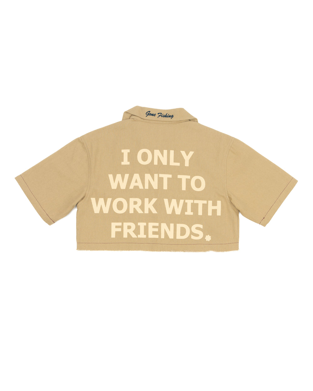 GONE FISHING "Hér" WORKSHIRT ( CROPPED ) back view