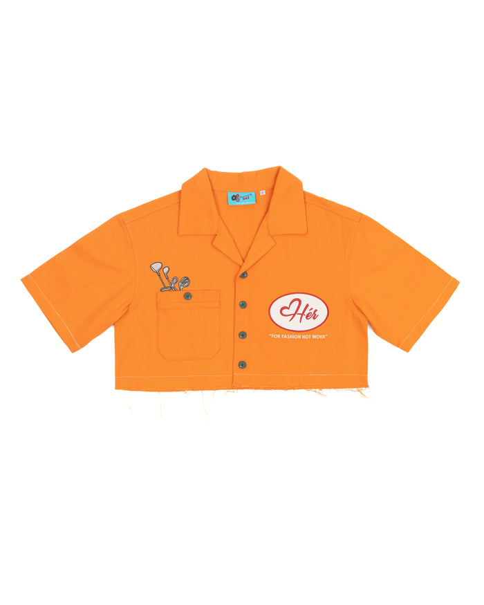 GONE GOLFING "Hér" WORKSHIRT ( CROPPED )