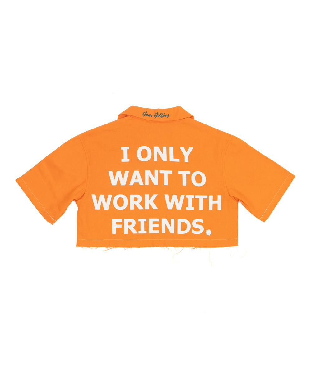 GONE GOLFING "Hér" WORKSHIRT ( CROPPED ) back view
