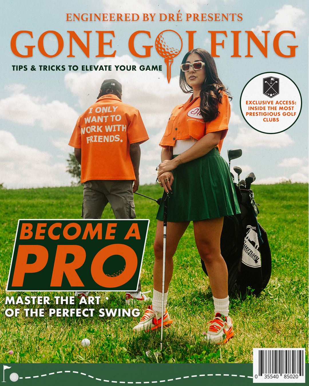 GONE GOLFING "Hím" WORKSHIRT