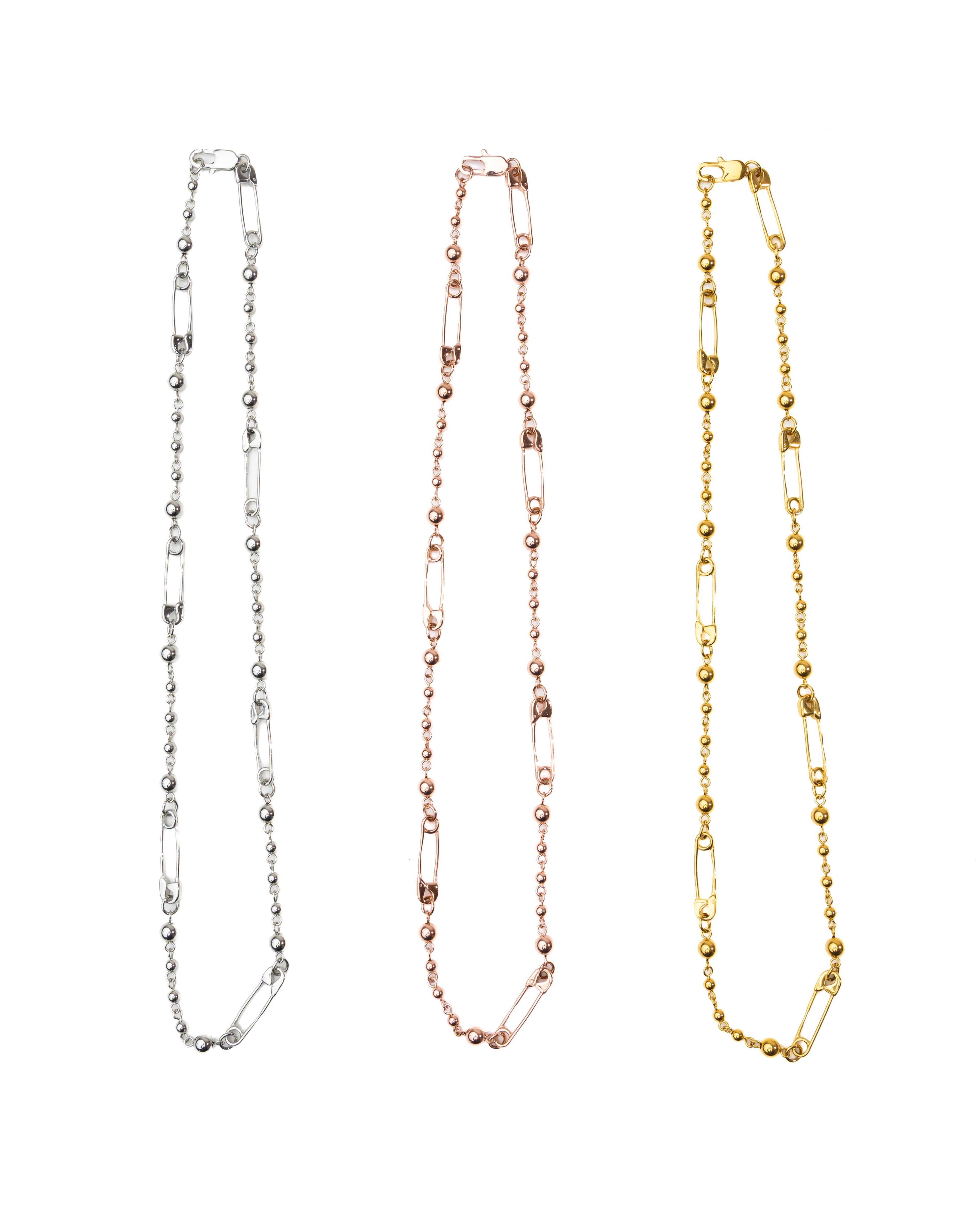 Safety Pin Necklace — group