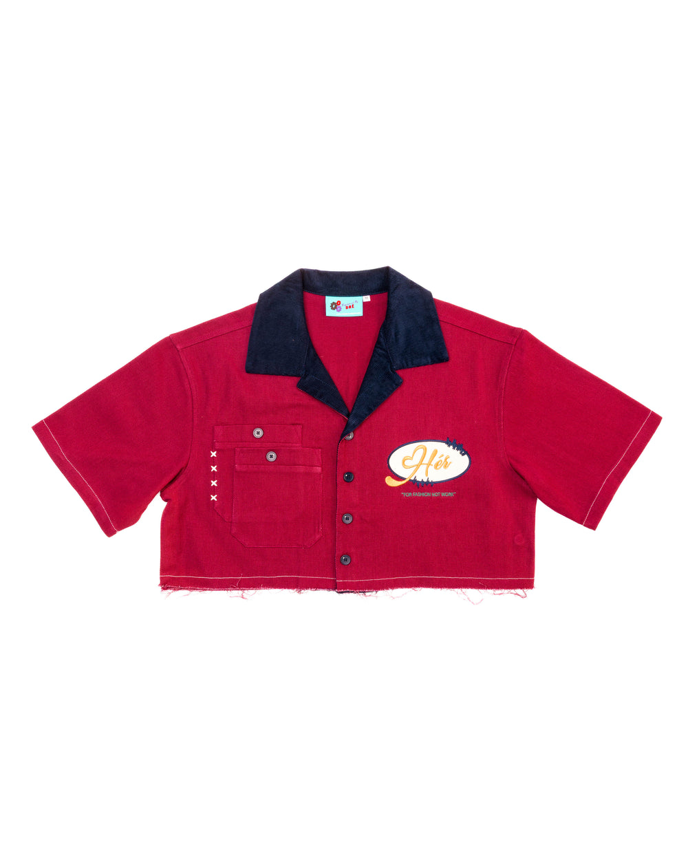 MIXED BERRY "Hér" WORKSHIRT (CROPPED)