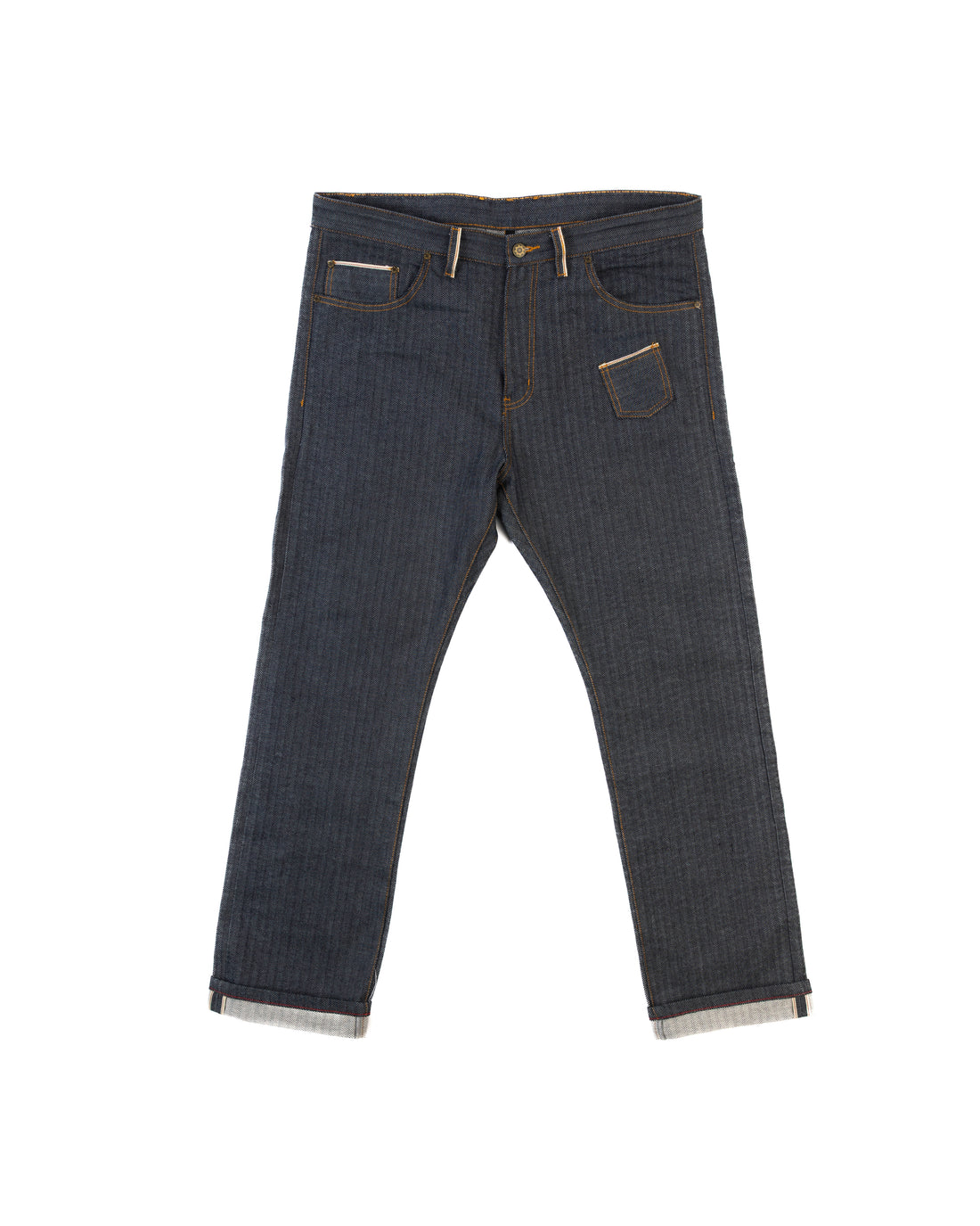 JAPANESE HERRINGBONE SELVEDGE DENIM JEANS