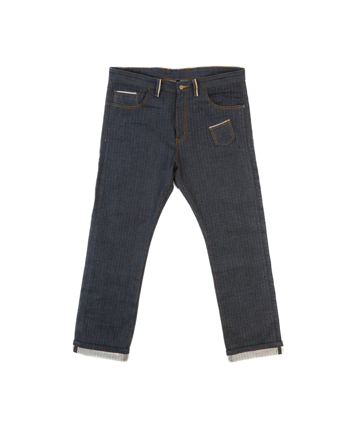JAPANESE HERRINGBONE SELVEDGE DENIM JEANS