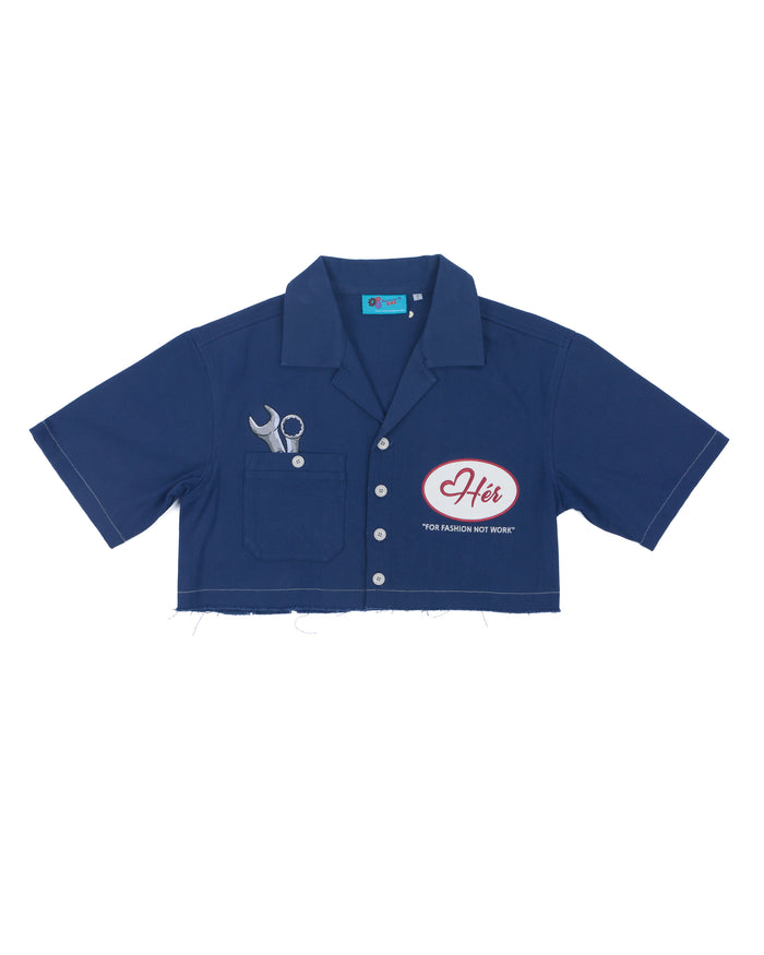 REAL MECHANIC "Hér" WORKSHIRT ( CROPPED )