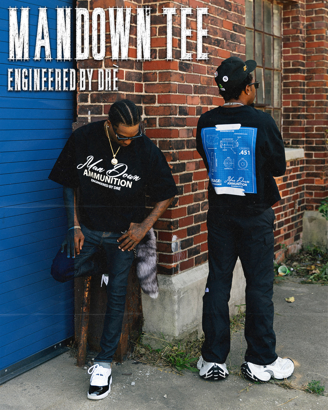 Mandown Tee ( BLACK )