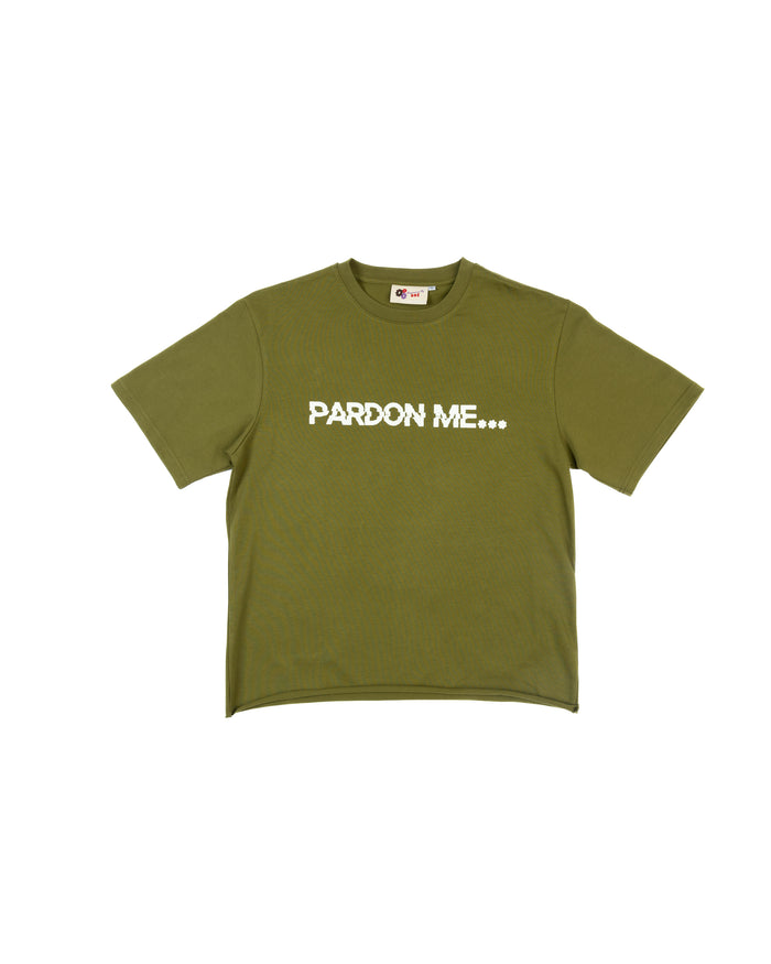 [OLIVE GREEN] Pardon Me Tee
