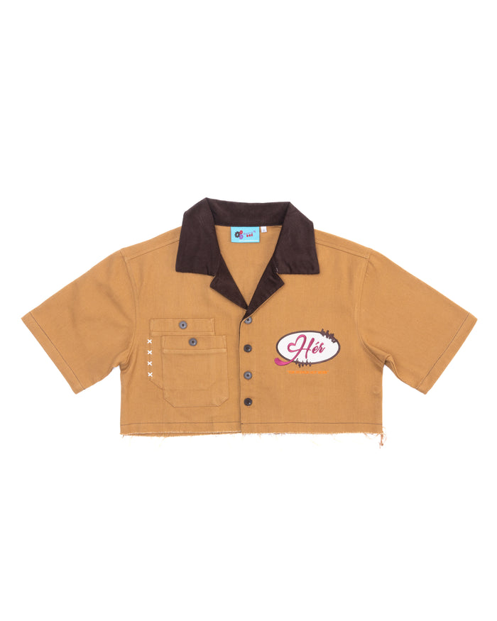 WHEAT "Hér" WORKSHIRT (CROPPED)