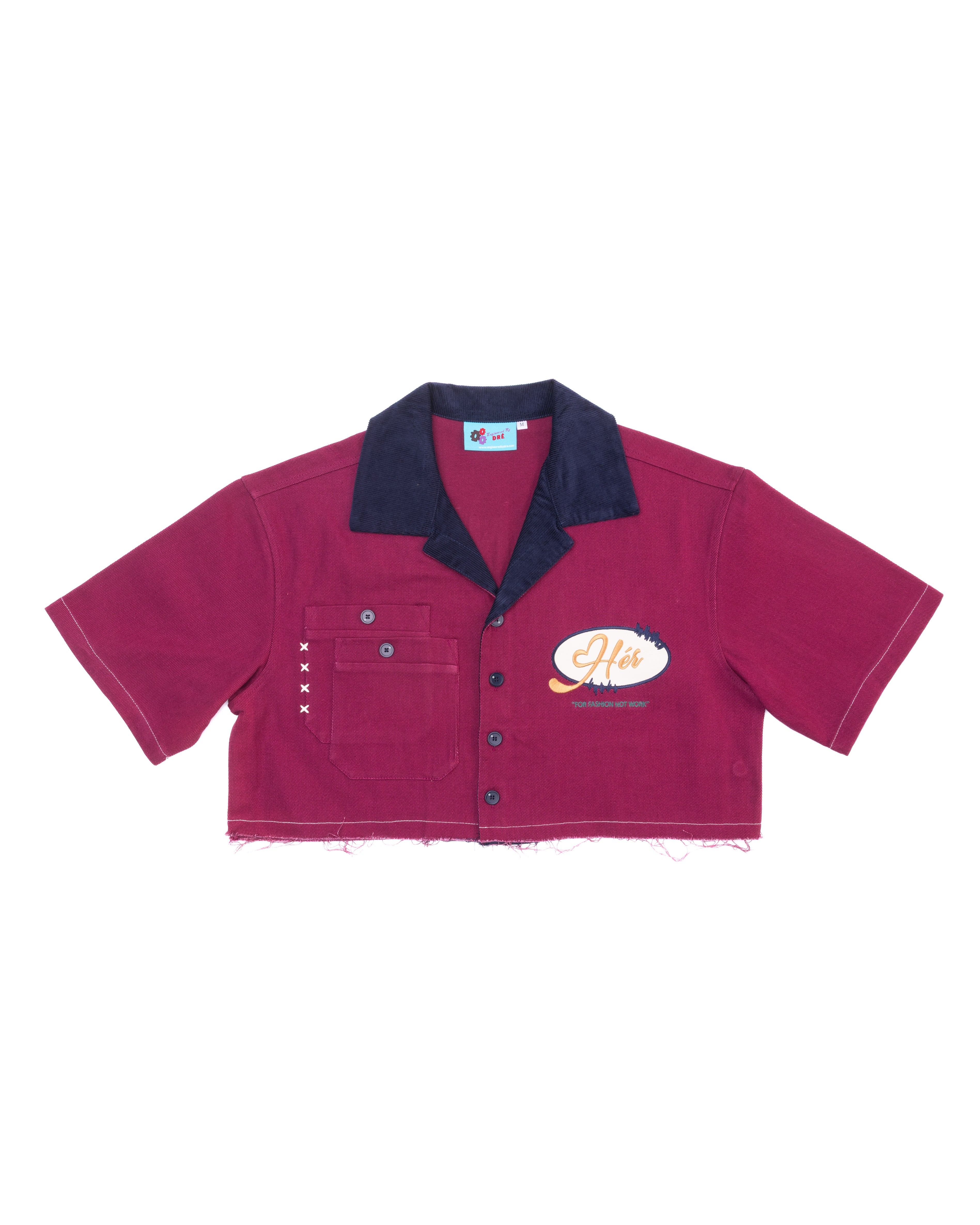 MIXED BERRY "Hér" WORKSHIRT (CROPPED)