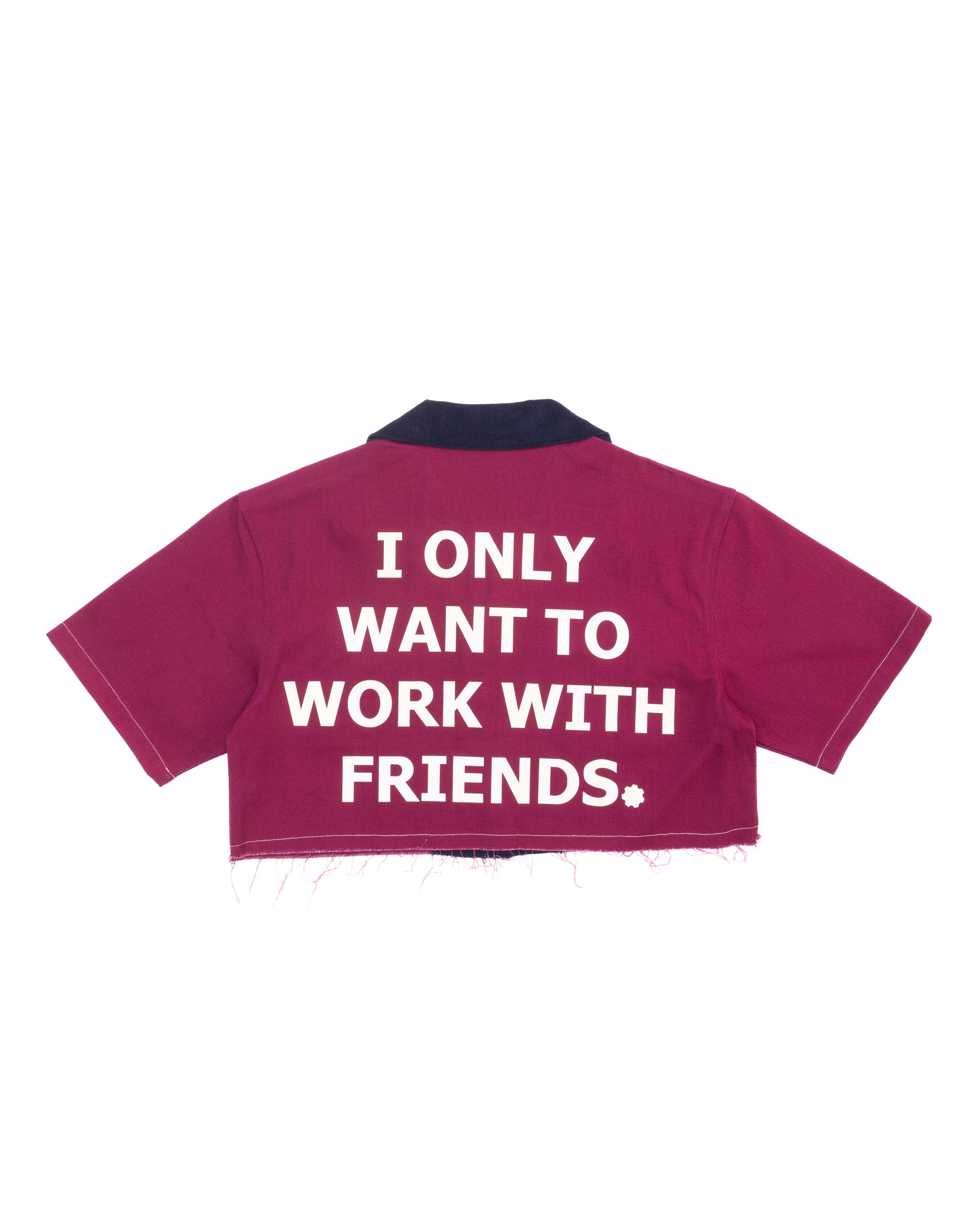 MIXED BERRY "Hér" WORKSHIRT (CROPPED)