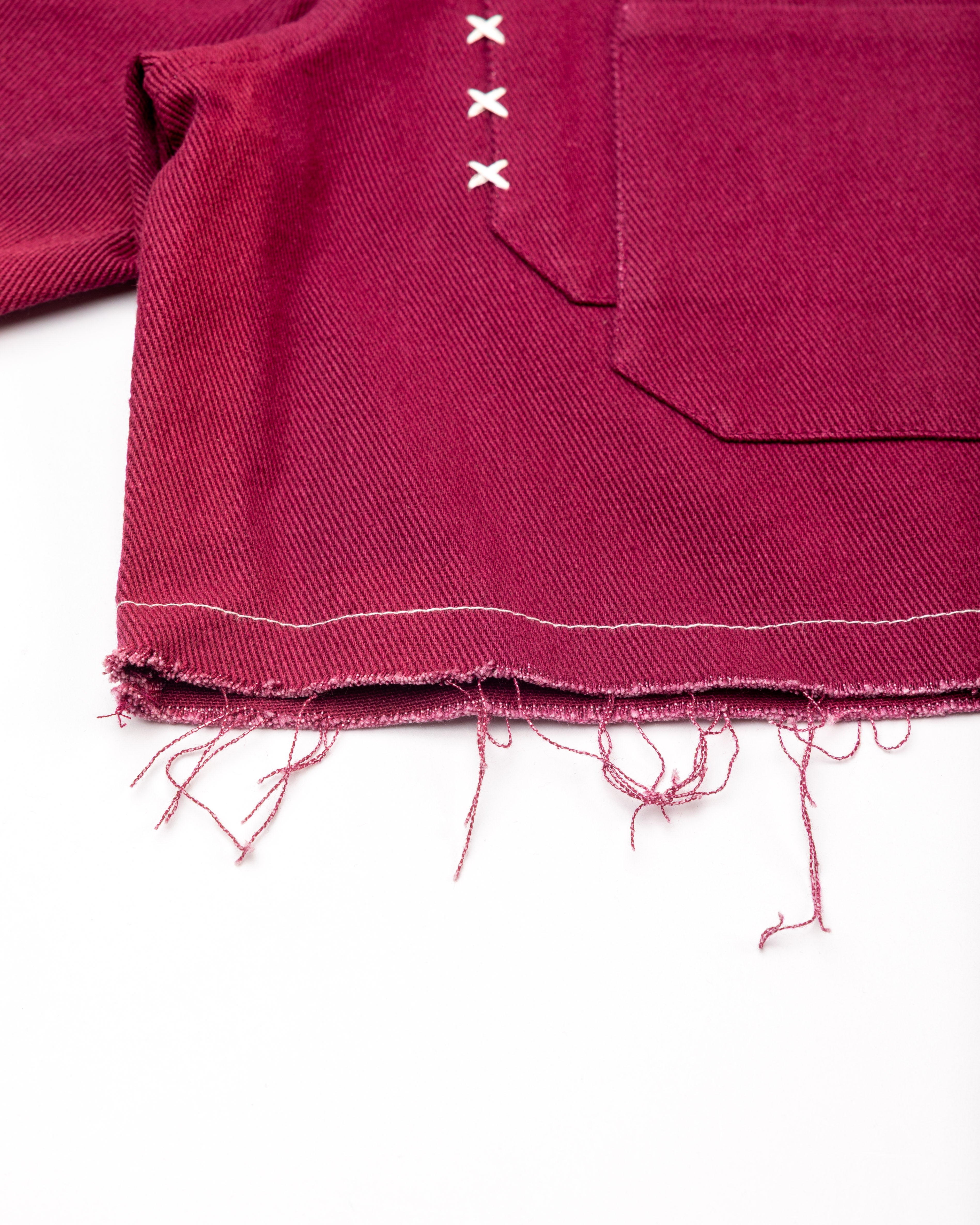 MIXED BERRY "Hér" WORKSHIRT (CROPPED)