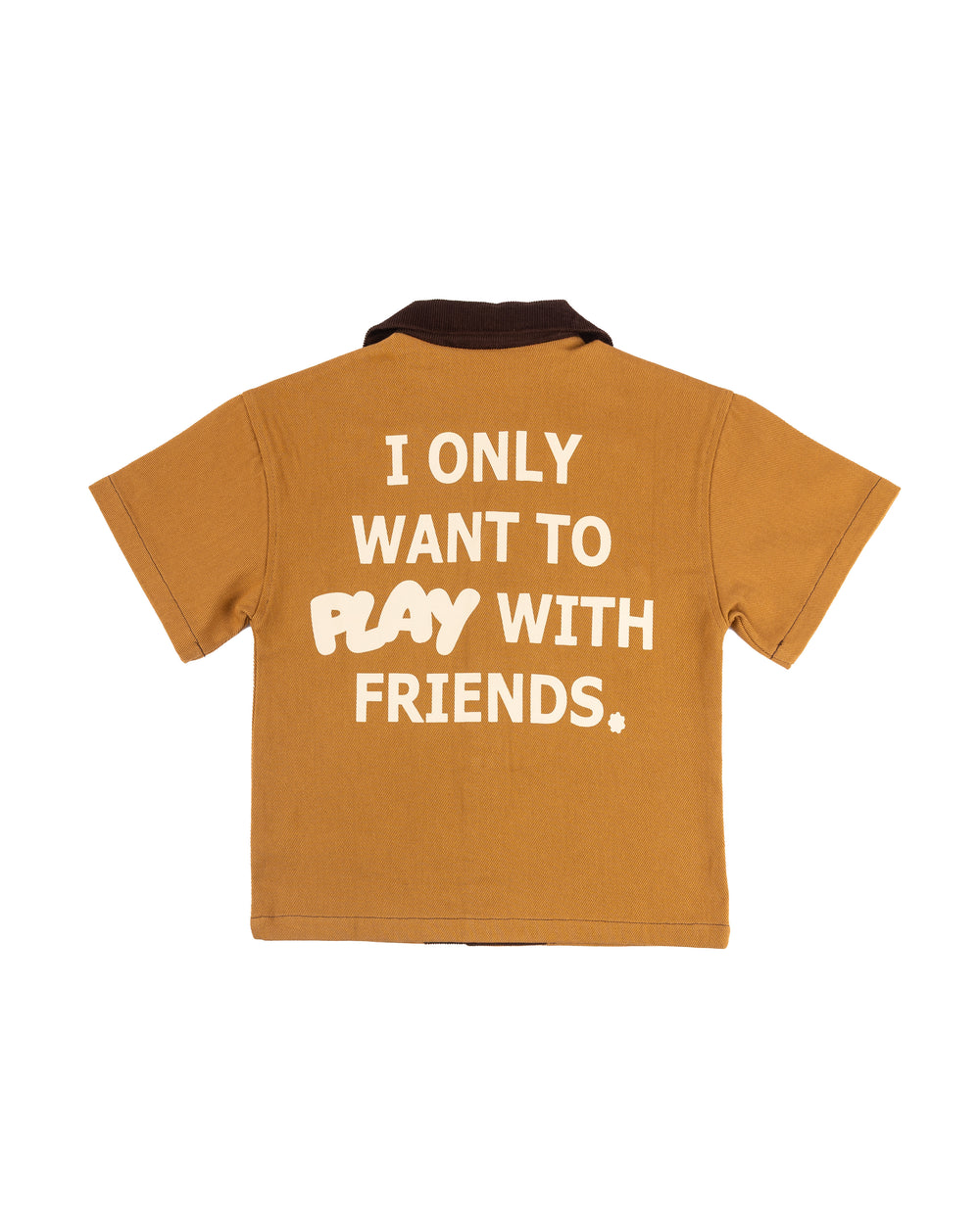 Wheat "KIDS" WORKSHIRT back view