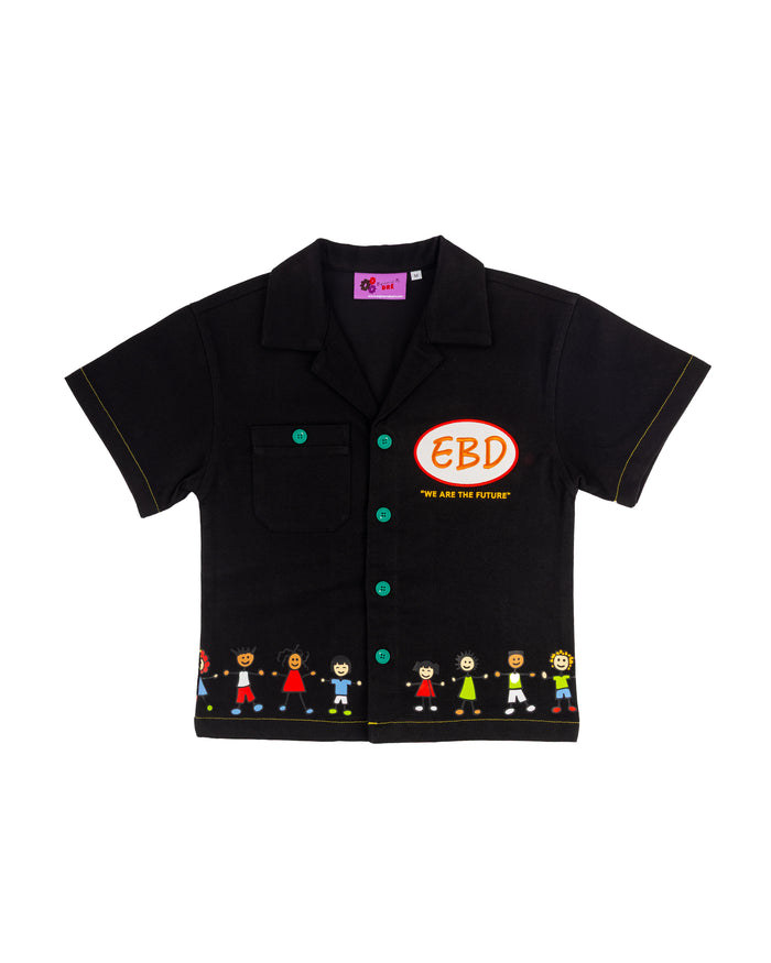 BLACK "WE ARE THE FUTURE" KIDS WORKSHIRT