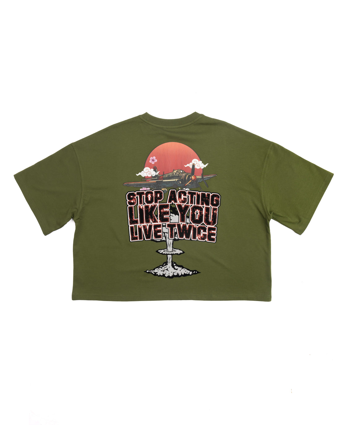 Stop Acting Tee ( OLIVE )