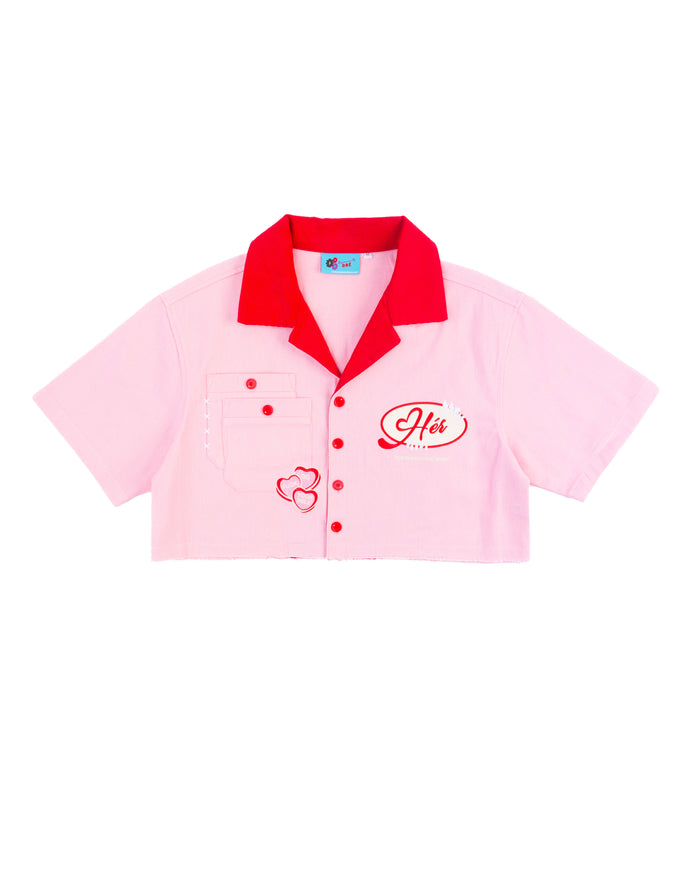V-DAY "Hér" WORKSHIRT ( CROPPED )